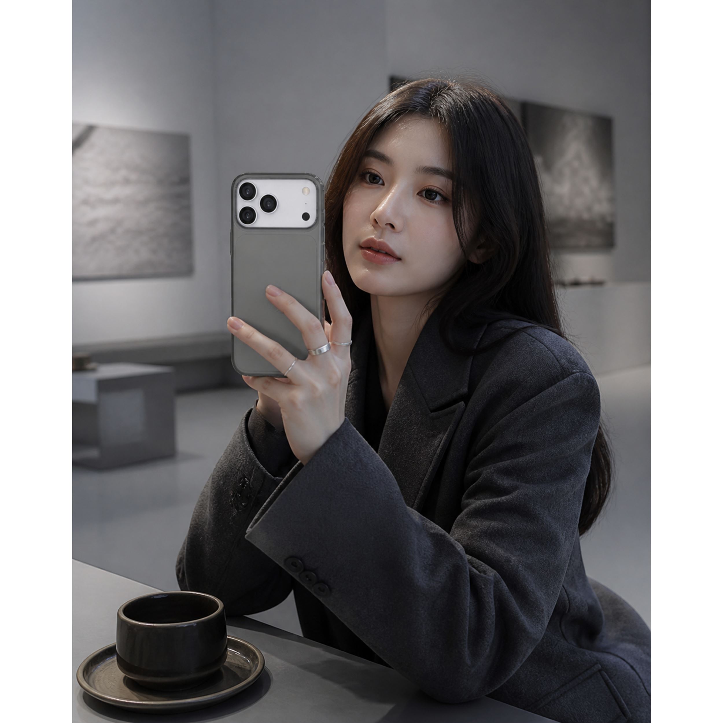 Ốp Lưng iPhone 18 Pro Glacier PC Hydrus OCMC039A Màu Đen