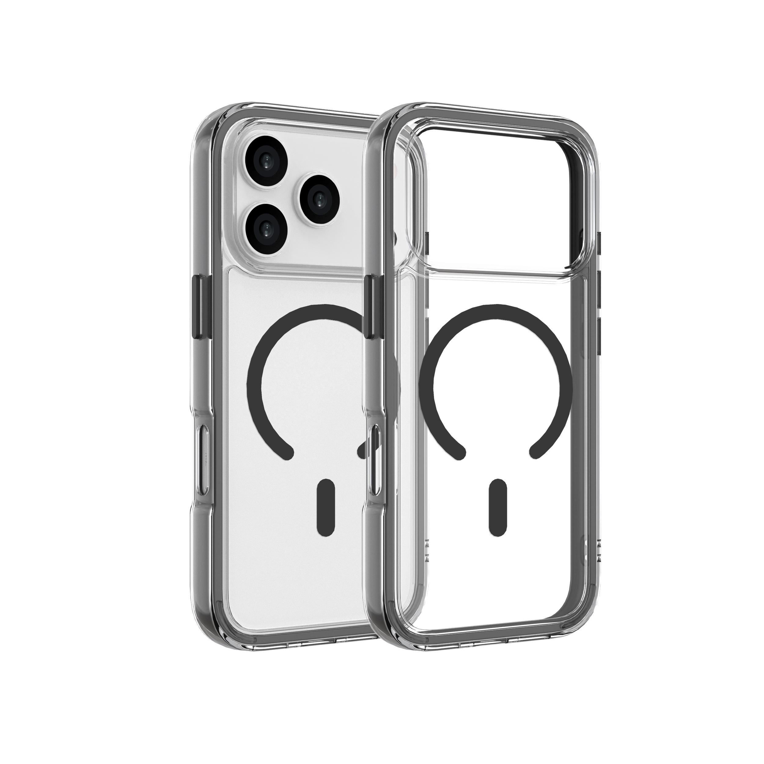 Ốp Lưng Magnetic iPhone 18 Pro Max PC TPU Hydrus Macaron Edge OCMC056 Màu Đen