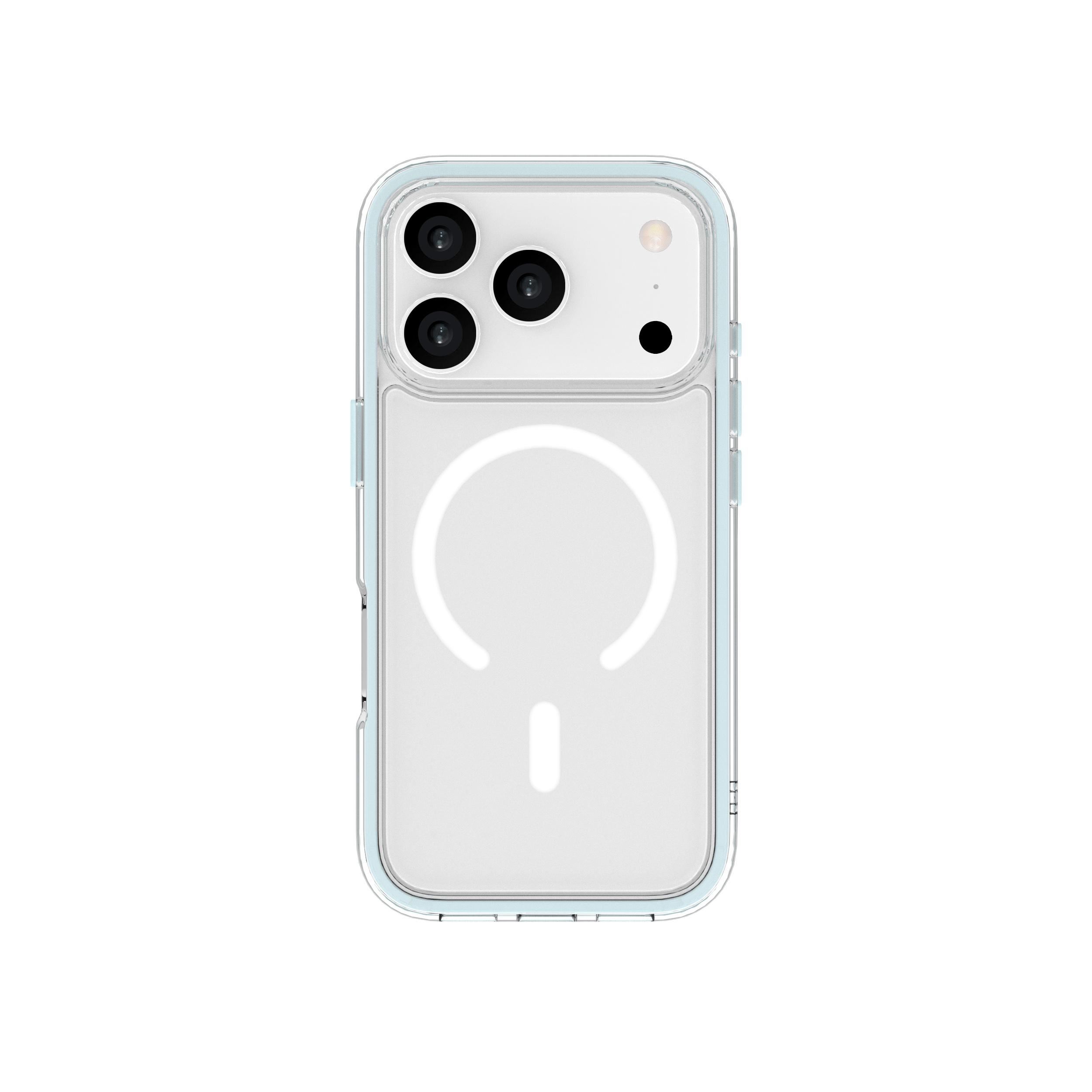 Ốp Lưng Magnetic iPhone 18 Pro Max PC TPU Hydrus Macaron Edge OCMC056 Màu Xanh