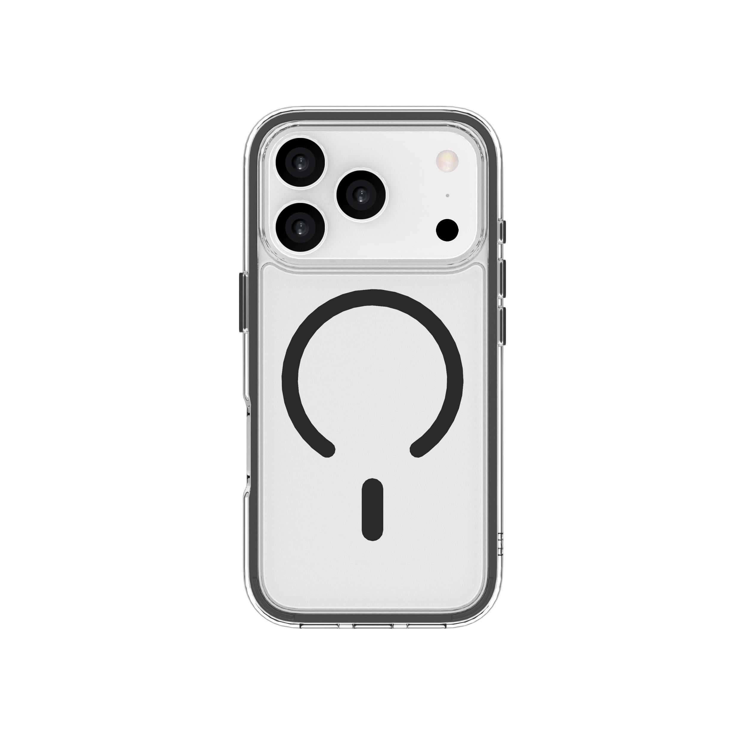 Ốp Lưng Magnetic iPhone 18 Pro Max PC TPU Hydrus Macaron Edge OCMC056 Màu Đen