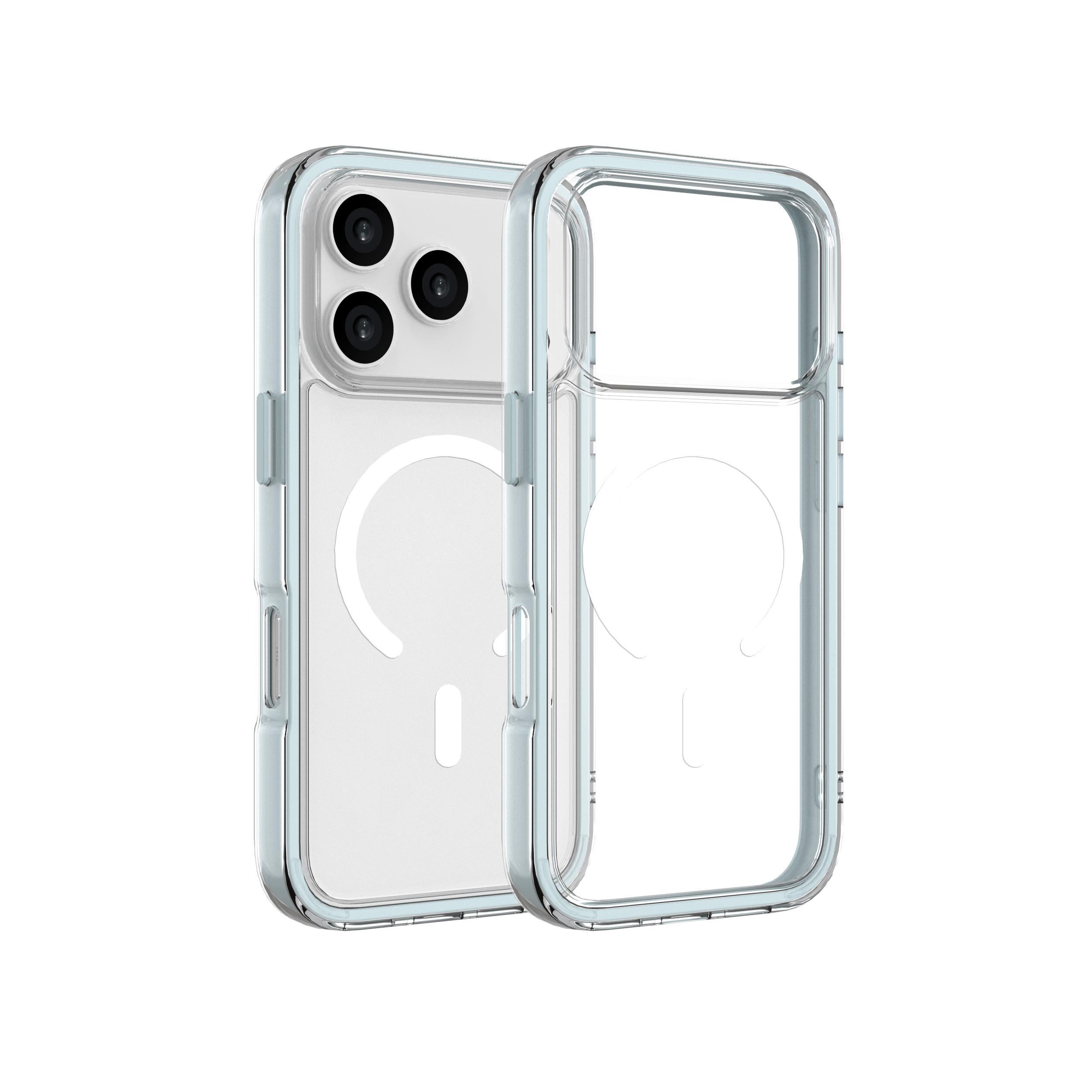 Ốp Lưng Magnetic iPhone 18 Pro Max PC TPU Hydrus Macaron Edge OCMC056 Màu Xanh