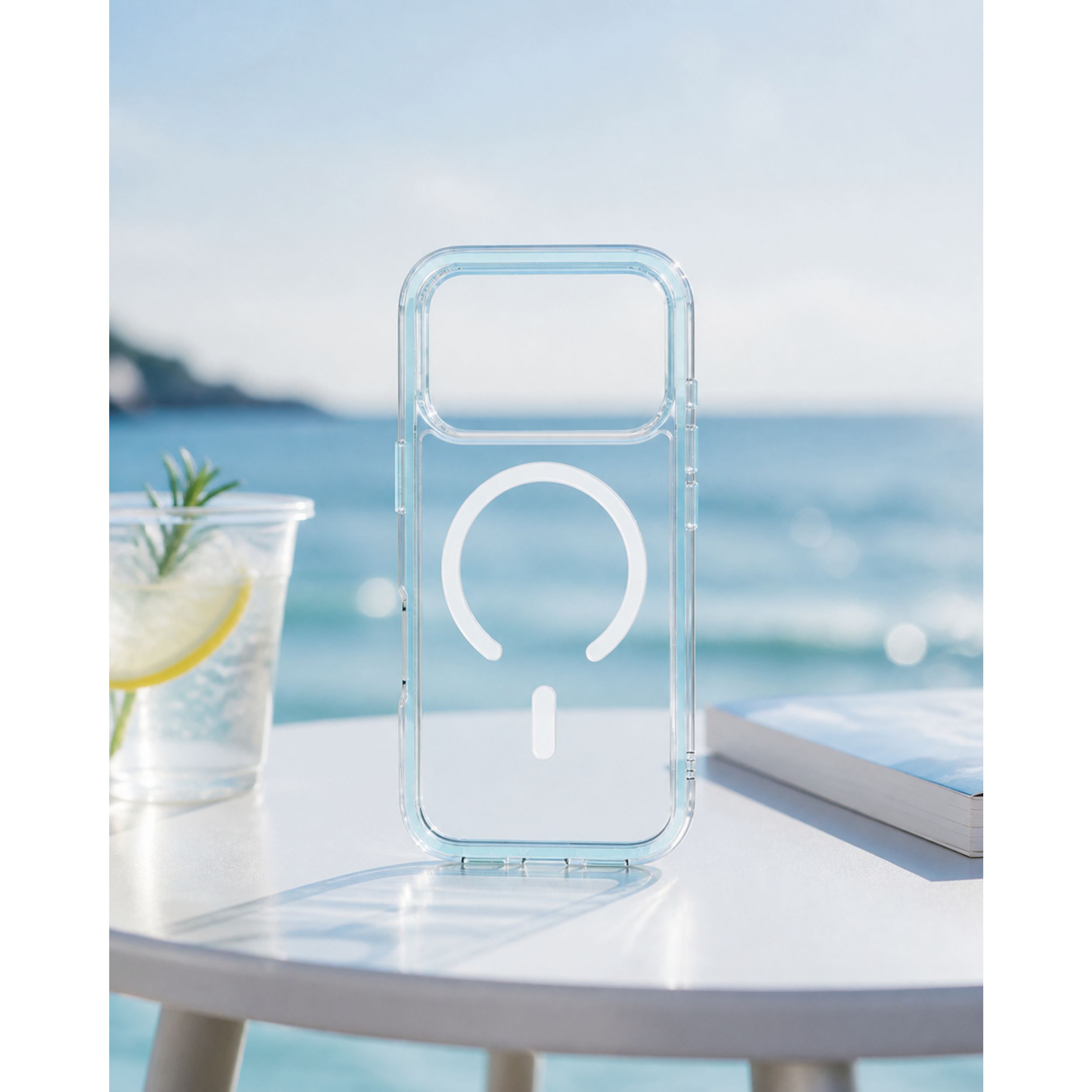Ốp Lưng Magnetic iPhone 18 Pro Max PC TPU Hydrus Macaron Edge OCMC056 Màu Xanh