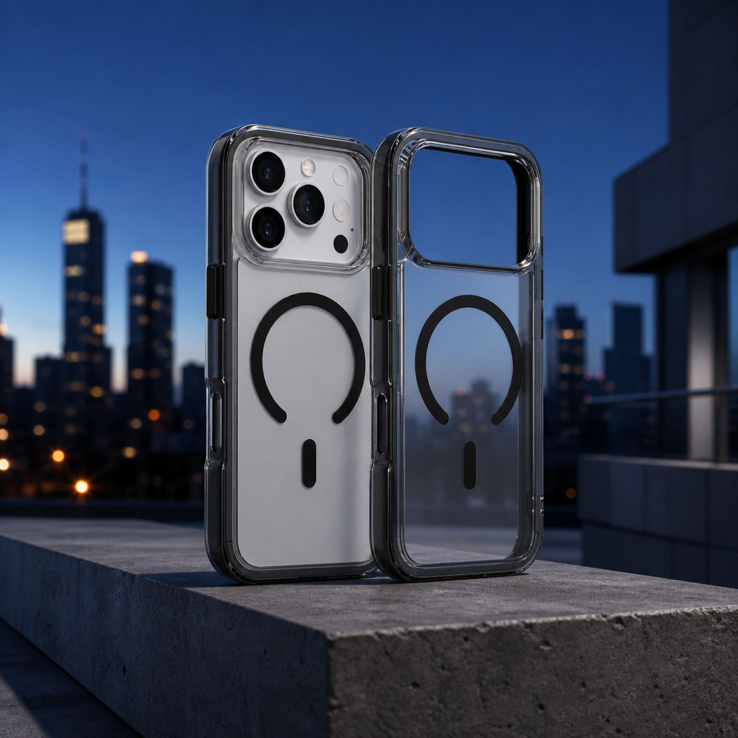 Ốp Lưng Magnetic iPhone 18 Pro PC TPU Hydrus Macaron Edge OCMC056 Màu Đen