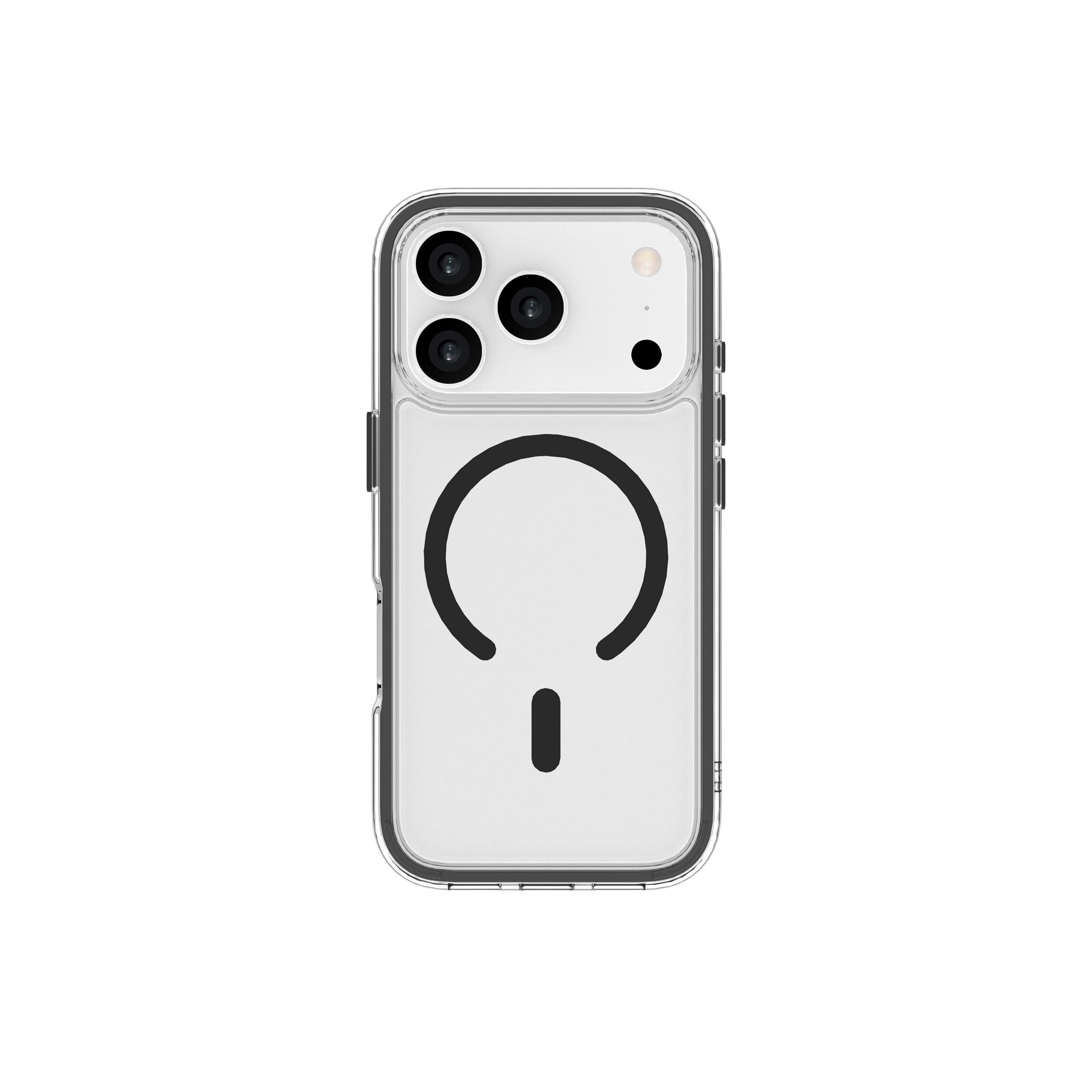 Ốp Lưng Magnetic iPhone 18 Pro PC TPU Hydrus Macaron Edge OCMC056 Màu Đen