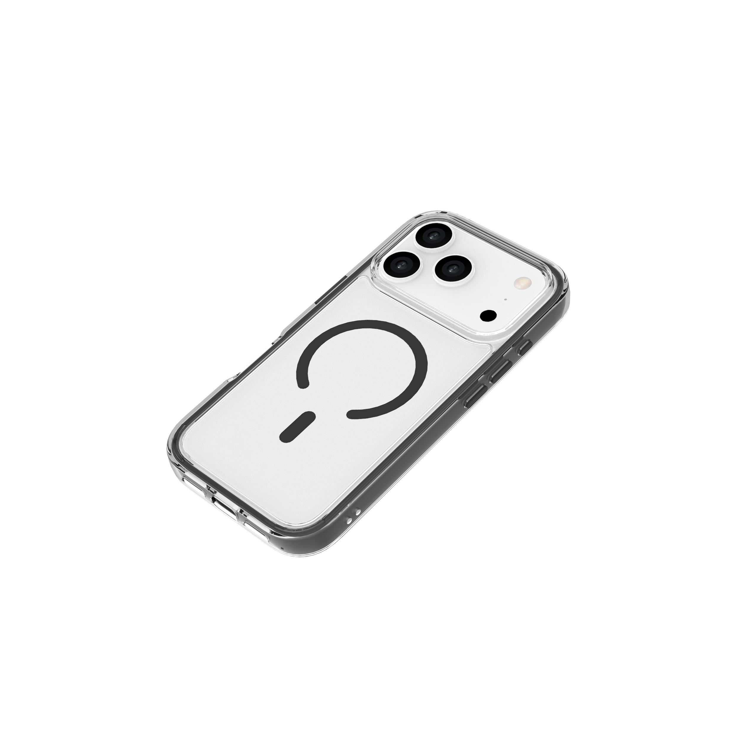 Ốp Lưng Magnetic iPhone 18 Pro PC TPU Hydrus Macaron Edge OCMC056 Màu Đen