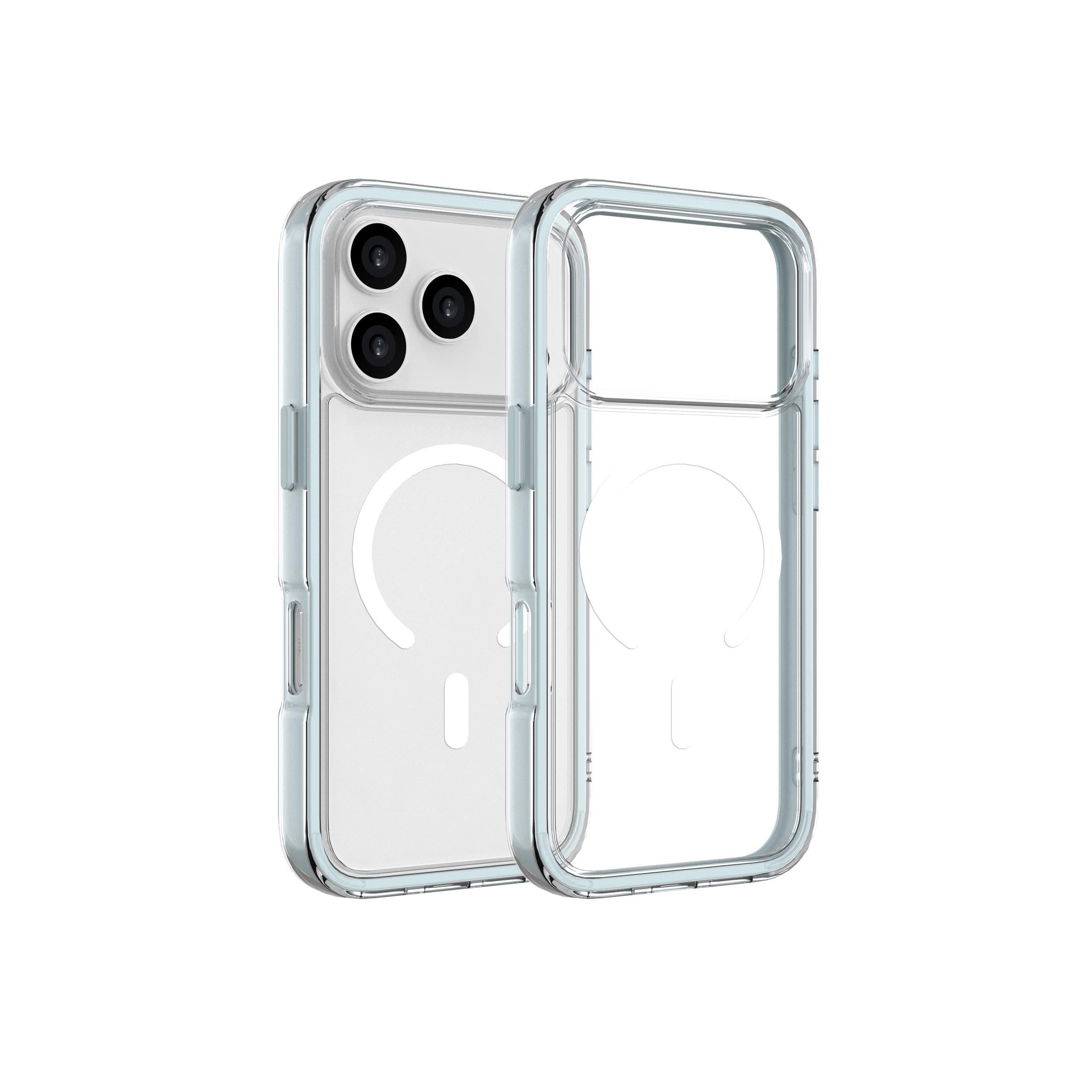 Ốp Lưng Magnetic iPhone 18 Pro PC TPU Hydrus Macaron Edge OCMC056 Màu Xanh