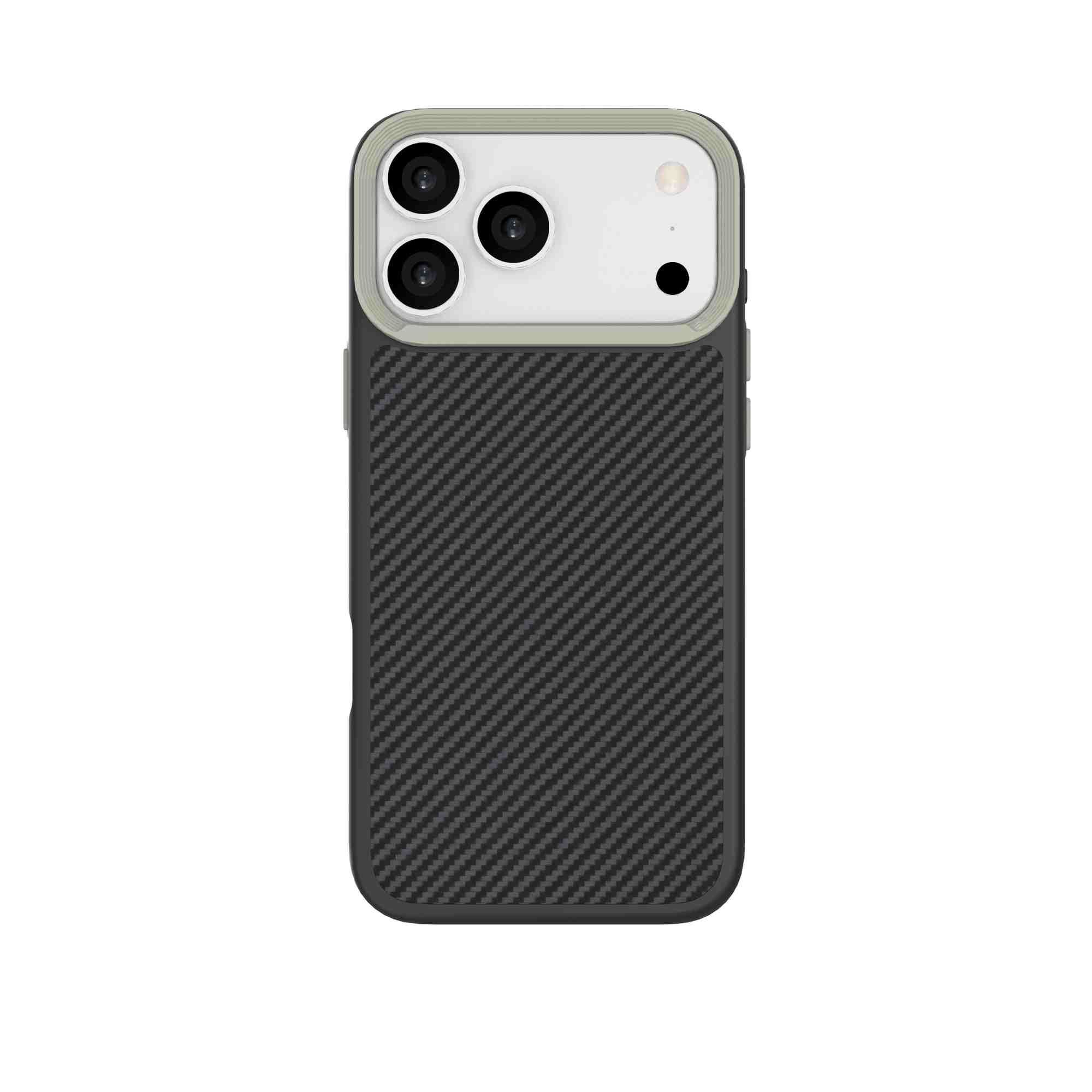 Ốp Lưng iPhone 18 Pro Max TPU Hydrus Dim Carbon OCMC152 Màu Đen