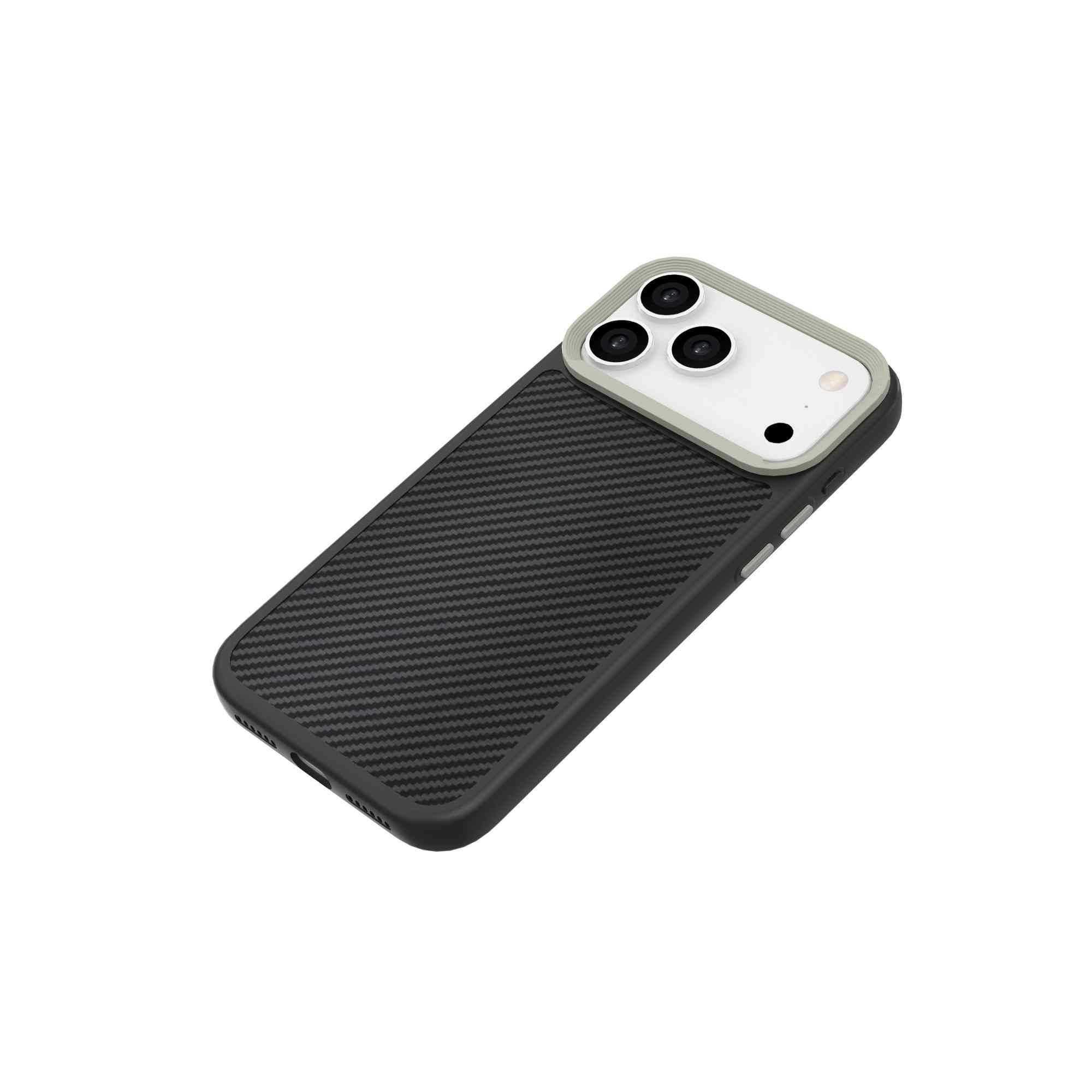 Ốp Lưng iPhone 18 Pro Max TPU Hydrus Dim Carbon OCMC152 Màu Đen
