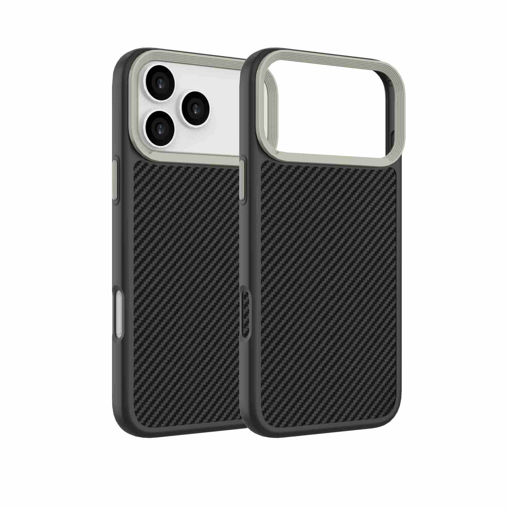 Ốp Lưng iPhone 18 Pro Max TPU Hydrus Dim Carbon OCMC152 Màu Đen