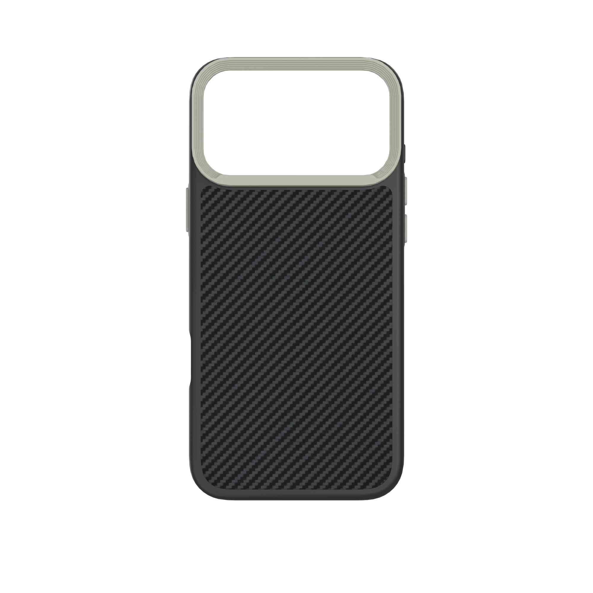 Ốp Lưng iPhone 18 Pro Max TPU Hydrus Dim Carbon OCMC152 Màu Đen