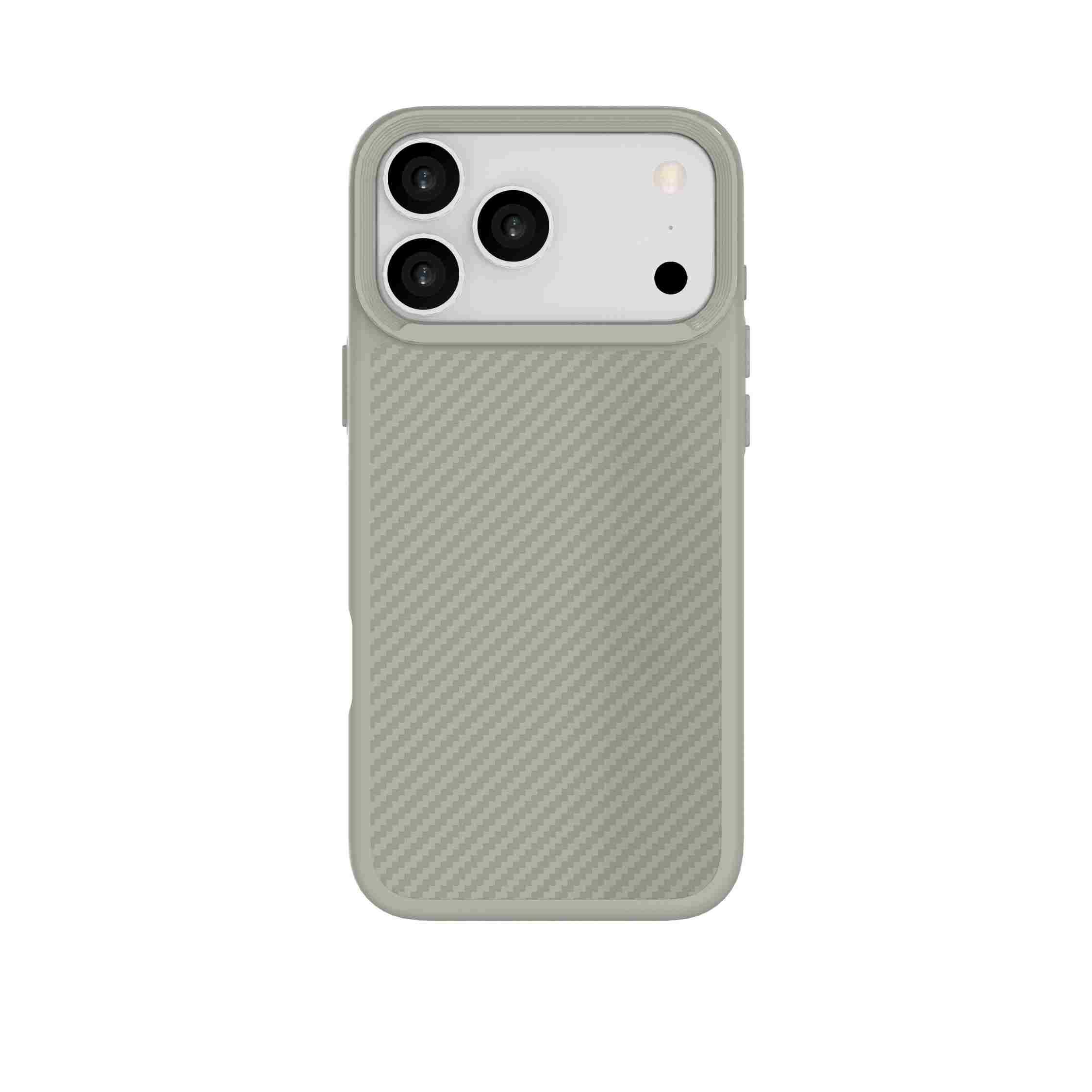 Ốp Lưng iPhone 18 Pro Max TPU Hydrus Dim Carbon OCMC152 Màu Xám