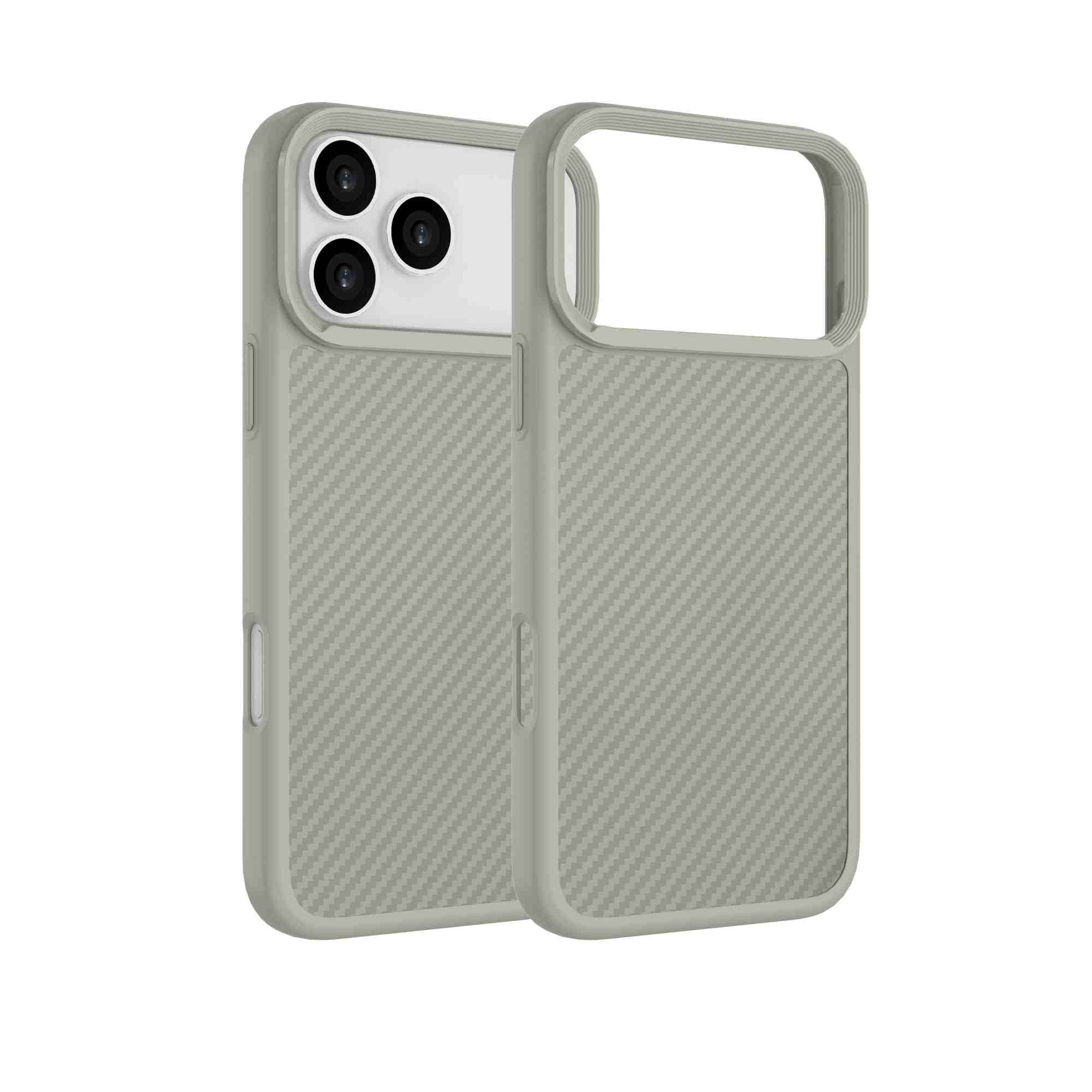 Ốp Lưng iPhone 18 Pro Max TPU Hydrus Dim Carbon OCMC152 Màu Xám
