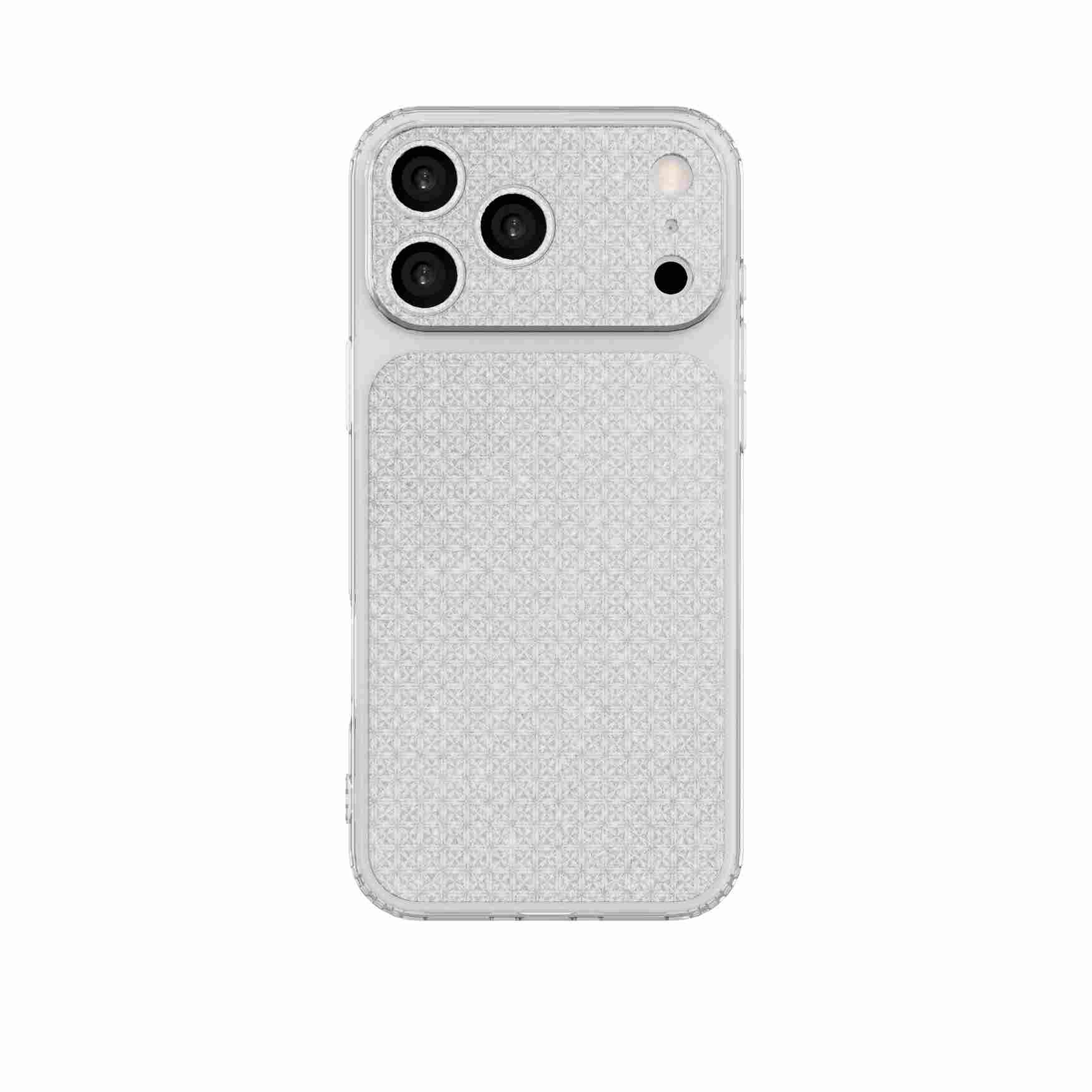 Ốp Lưng iPhone 18 Pro Max TPU Hydrus Diamond OCM603 Màu Trắng