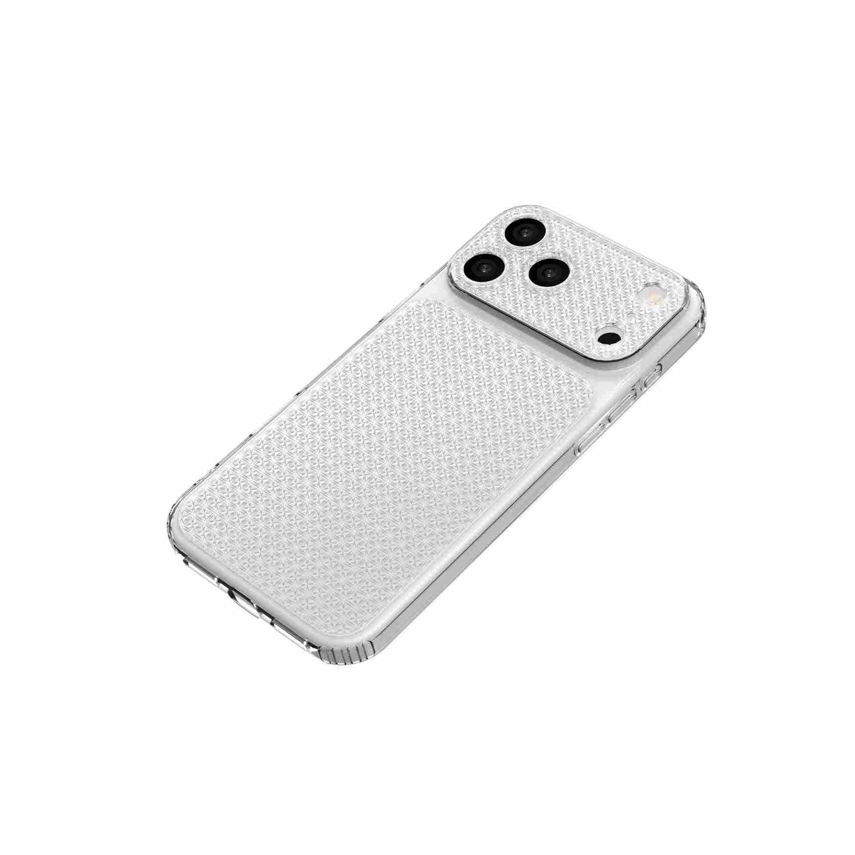 Ốp Lưng iPhone 18 Pro Max TPU Hydrus Diamond OCM603 Màu Trắng