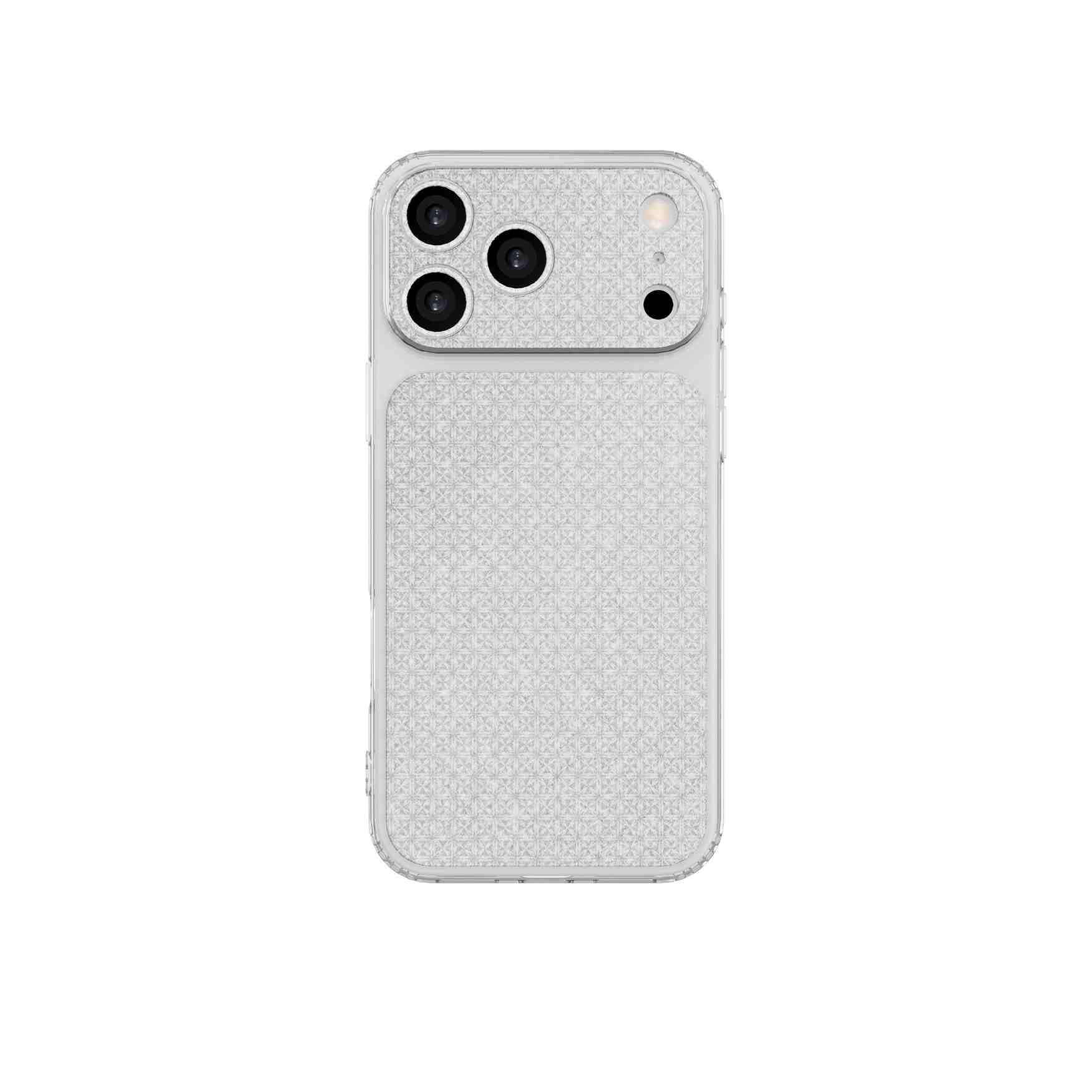 Ốp Lưng iPhone 18 Pro TPU Hydrus Diamond OCM603 Màu Trắng