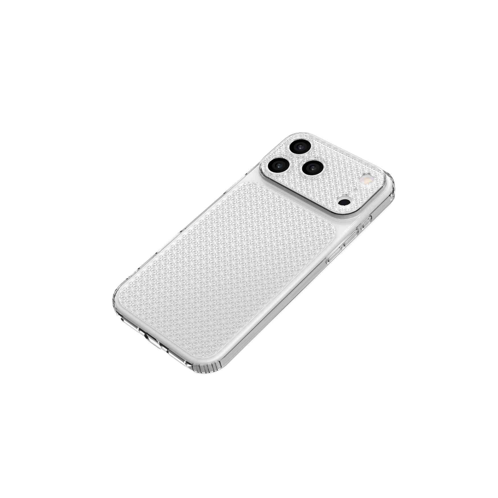 Ốp Lưng iPhone 18 Pro TPU Hydrus Diamond OCM603 Màu Trắng