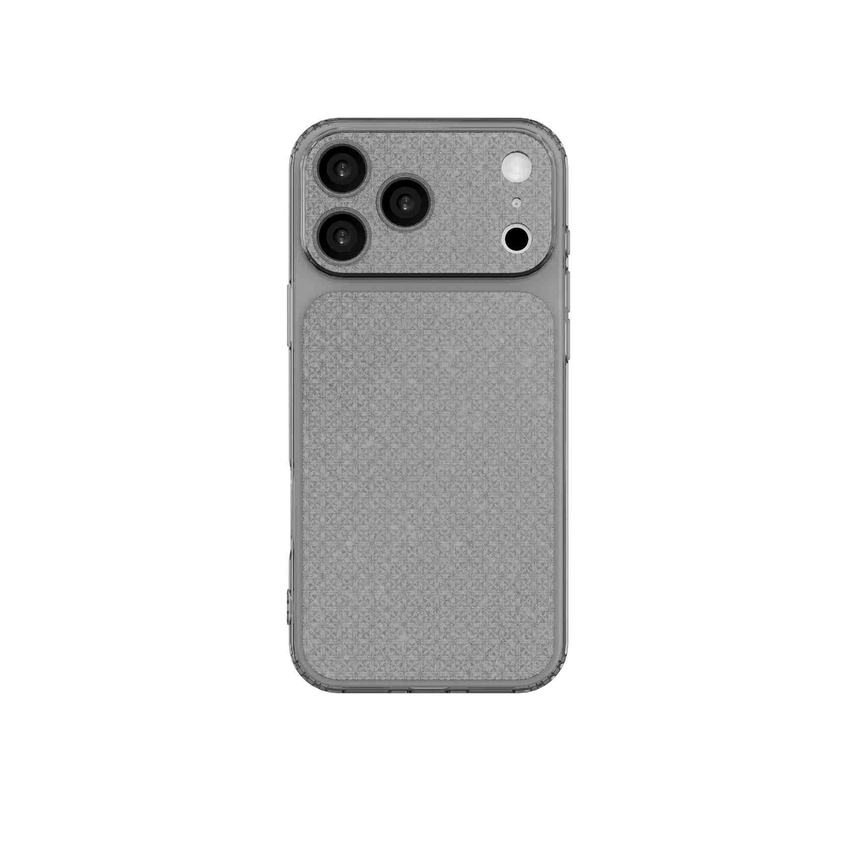 Ốp Lưng iPhone 18 Pro TPU Hydrus Diamond OCM603 Màu Xám
