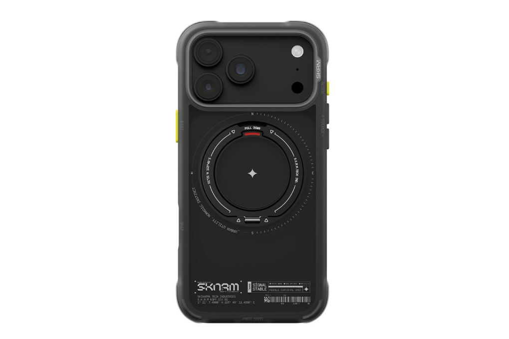 Ốp lưng Magnetic iPhone 18 Pro Max TPU PU SKINARMA Xoay 360 Có Nút Camera Control ATLAS Màu Đen