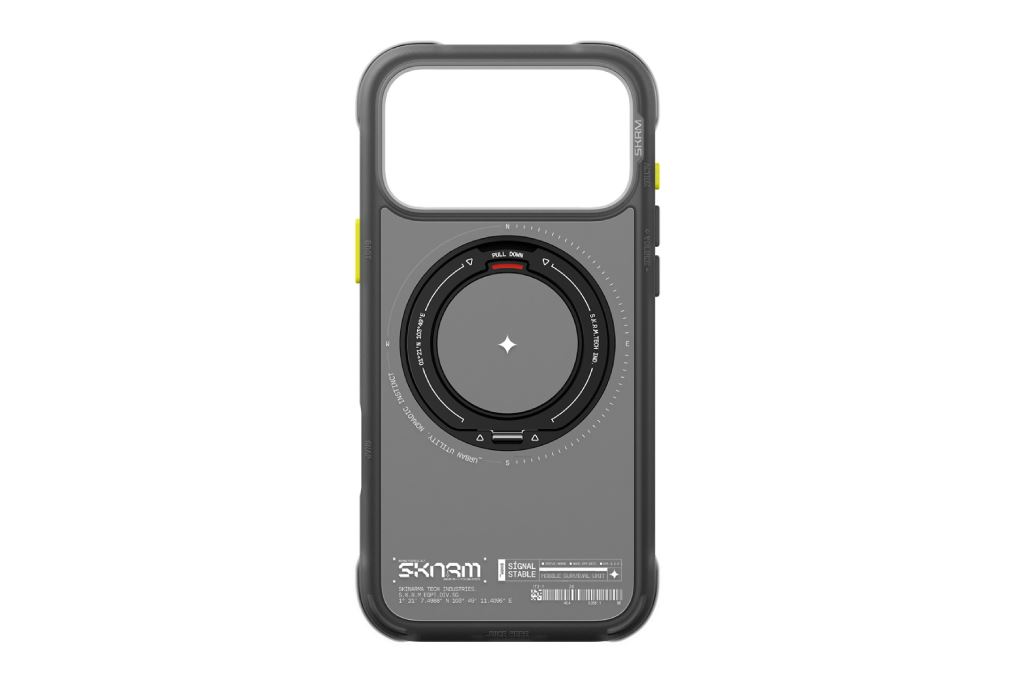 Ốp lưng Magnetic iPhone 18 Pro Max TPU PU SKINARMA Xoay 360 Có Nút Camera Control ATLAS Màu Đen
