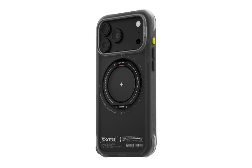 Ốp lưng Magnetic iPhone 18 Pro Max TPU PU SKINARMA Xoay 360 Có Nút Camera Control ATLAS Màu Đen
