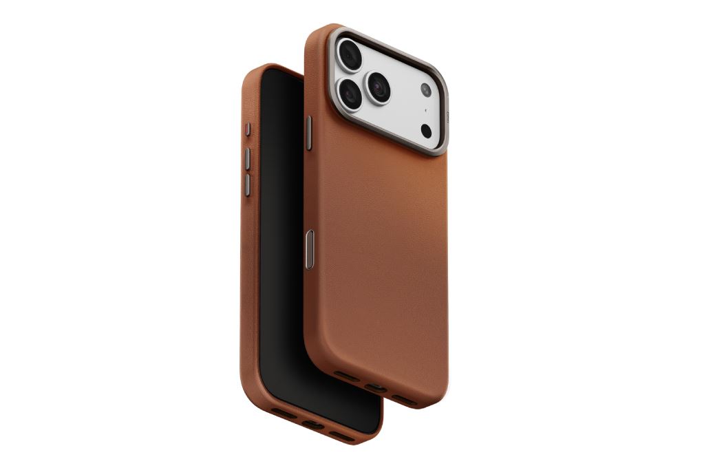 Ốp lưng Magnetic iPhone 18 Pro PU ALU Có Nút Camera Control UNIQ LYDEN Màu Nâu nhạt