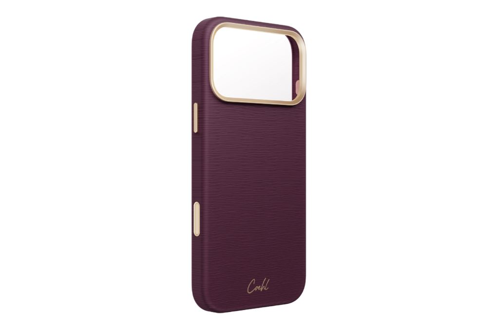Ốp lưng Magnetic iPhone 18 Pro PU ALU Kèm dây đeo UNIQ MIRELLE Màu Đỏ đô