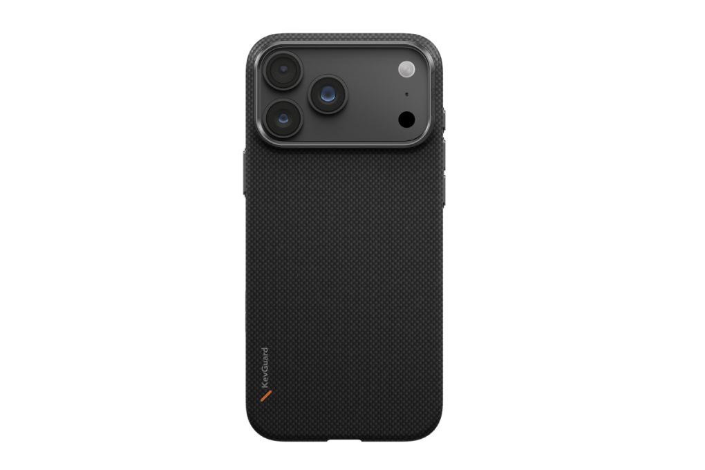 Ốp lưng Magnetic iPhone 18 Pro Max KEVLAR ALU Có Nút Camera Control UNIQ KEVA EDGE Màu Đen