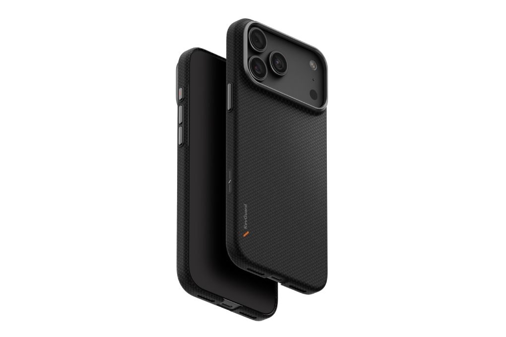 Ốp lưng Magnetic iPhone 18 Pro Max KEVLAR ALU Có Nút Camera Control UNIQ KEVA EDGE Màu Đen