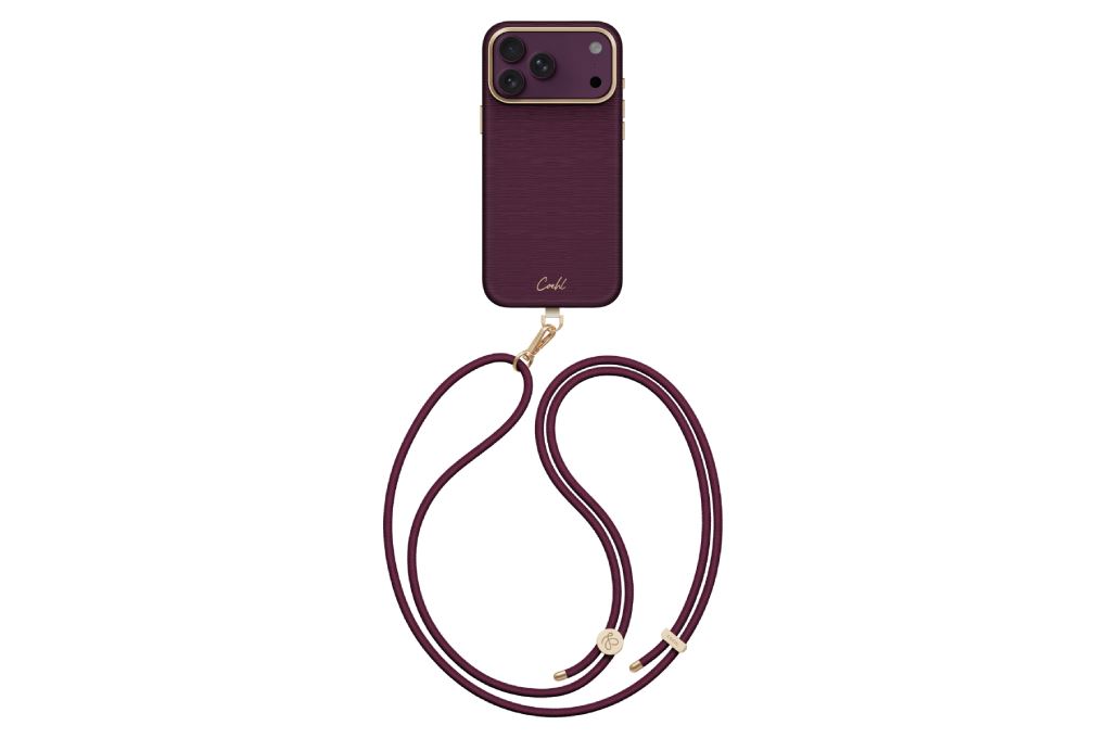 Ốp lưng Magnetic iPhone 18 Pro Max PU ALU Kèm dây đeo UNIQ MIRELLE Màu Đỏ đô