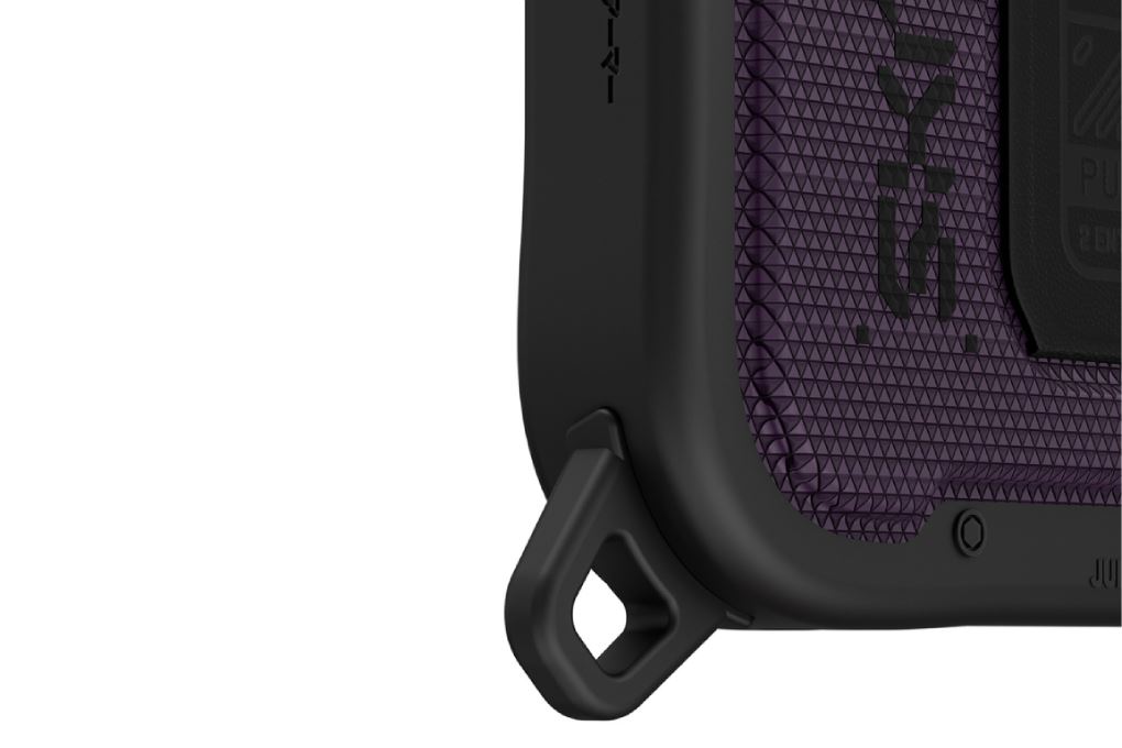 Ốp lưng Magnetic iPhone 18 Pro Max PC TPU ALU Grip Stand SKINARMA PHANTOM Màu Đen - Tím