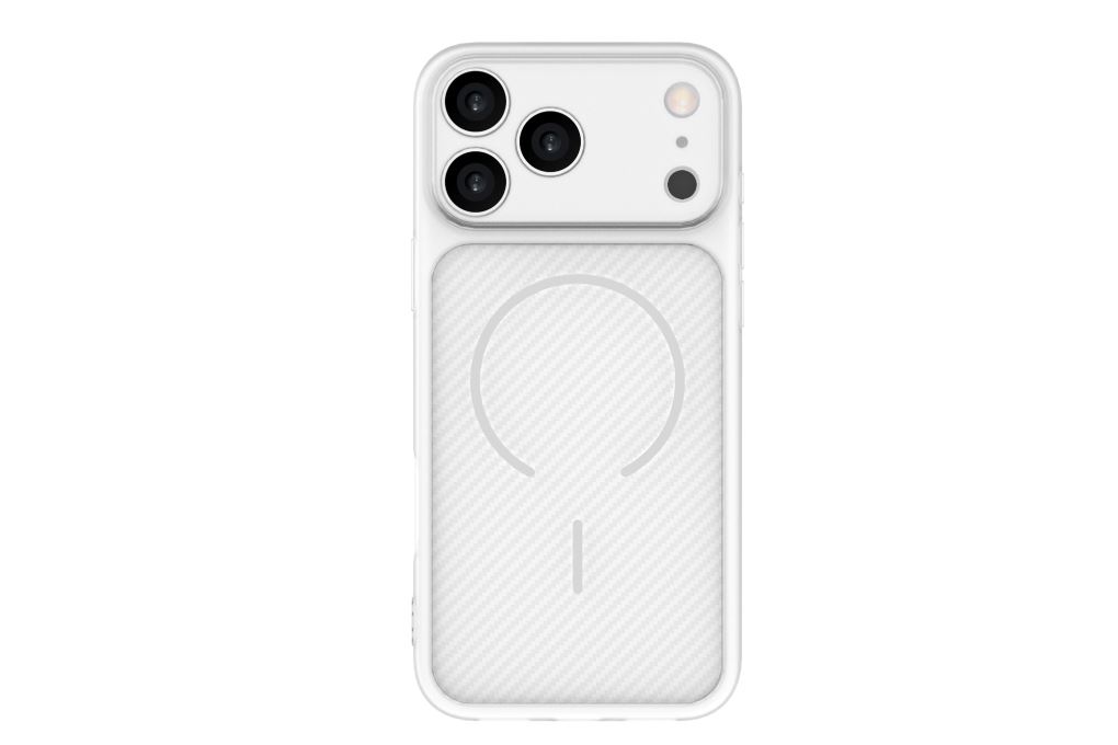 Ốp lưng iPhone 18 Pro Max TPU Jelly Carbon Hydrus OCMC124 Màu Trắng