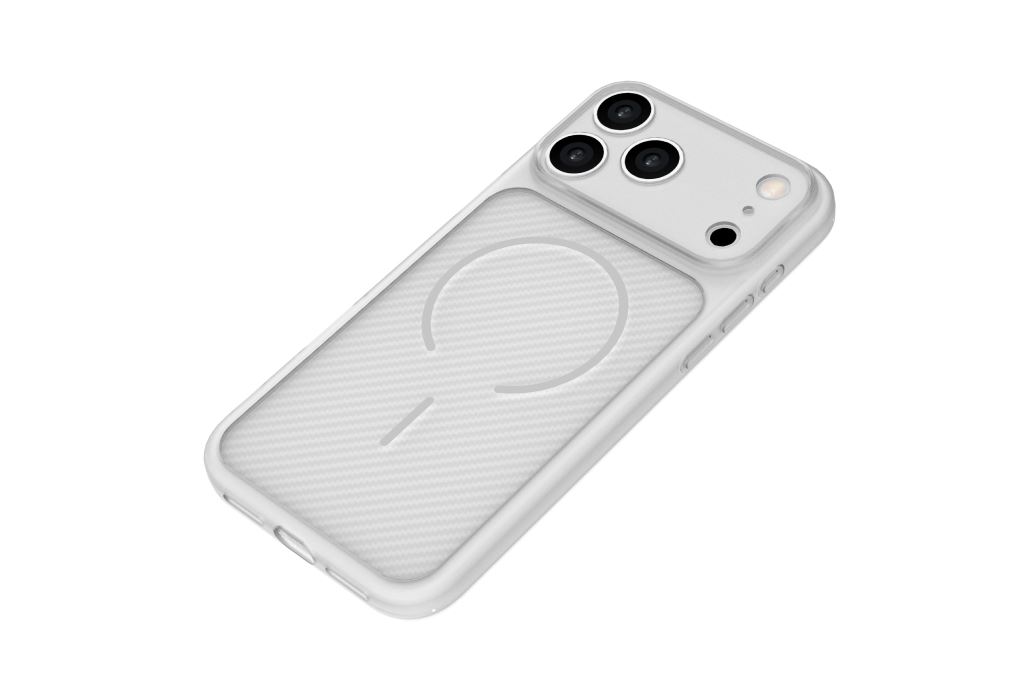 Ốp lưng iPhone 18 Pro Max TPU Jelly Carbon Hydrus OCMC124 Màu Trắng