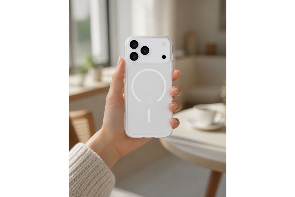 Ốp lưng Magnetic iPhone 18 Pro Max PC Glacier Hydrus OCMC039B Màu Trắng