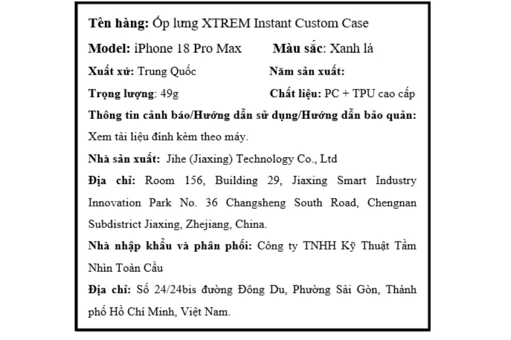 Ốp lưng Magnetic iPhone 18 Pro Max PC TPU Screen Smart-Image XTREM Màu Xanh lá nhạt