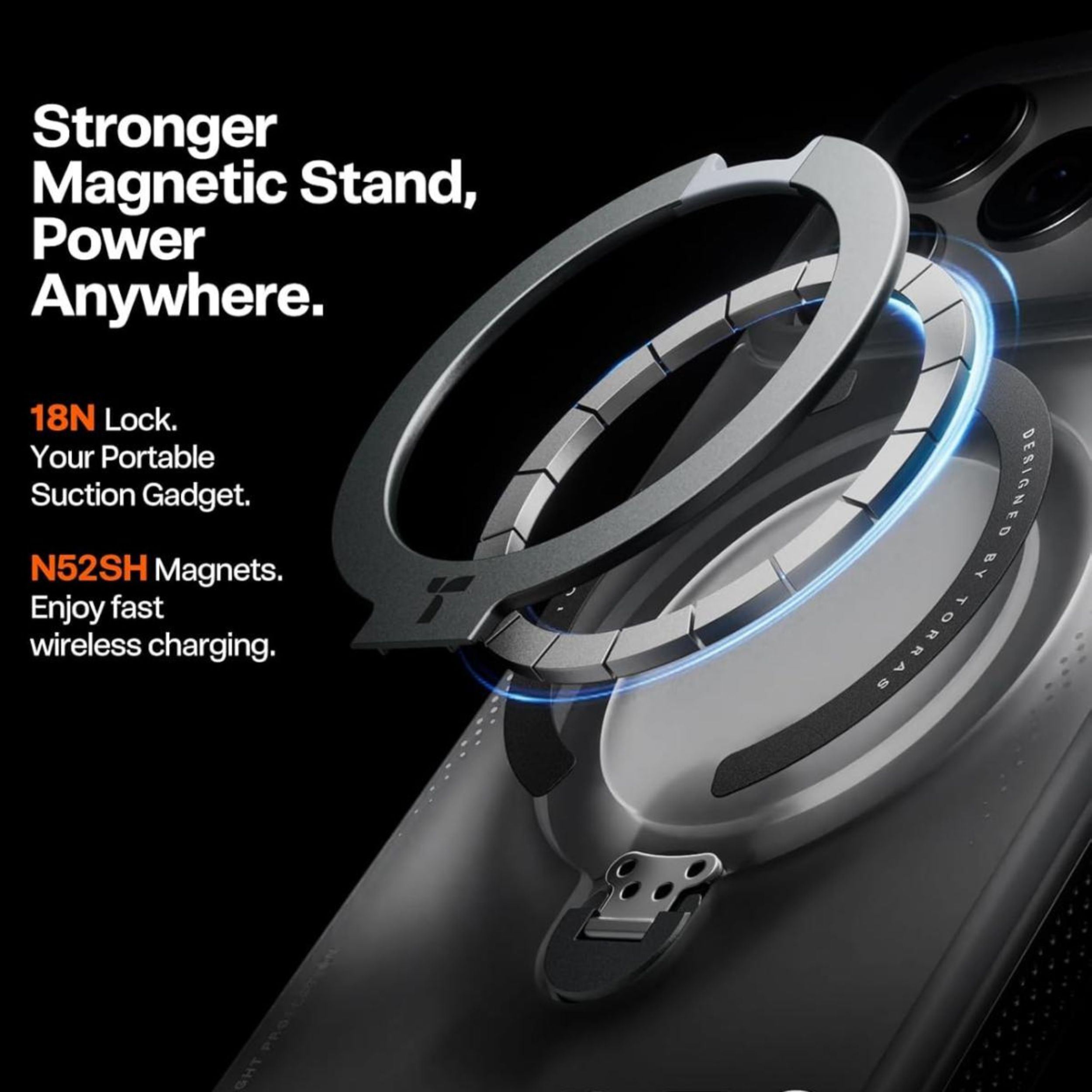 Ốp Lưng iPhone 18 Pro Max/17 Pro Max Magnetic Q3 AIR TORRAS Tím Màu Đen