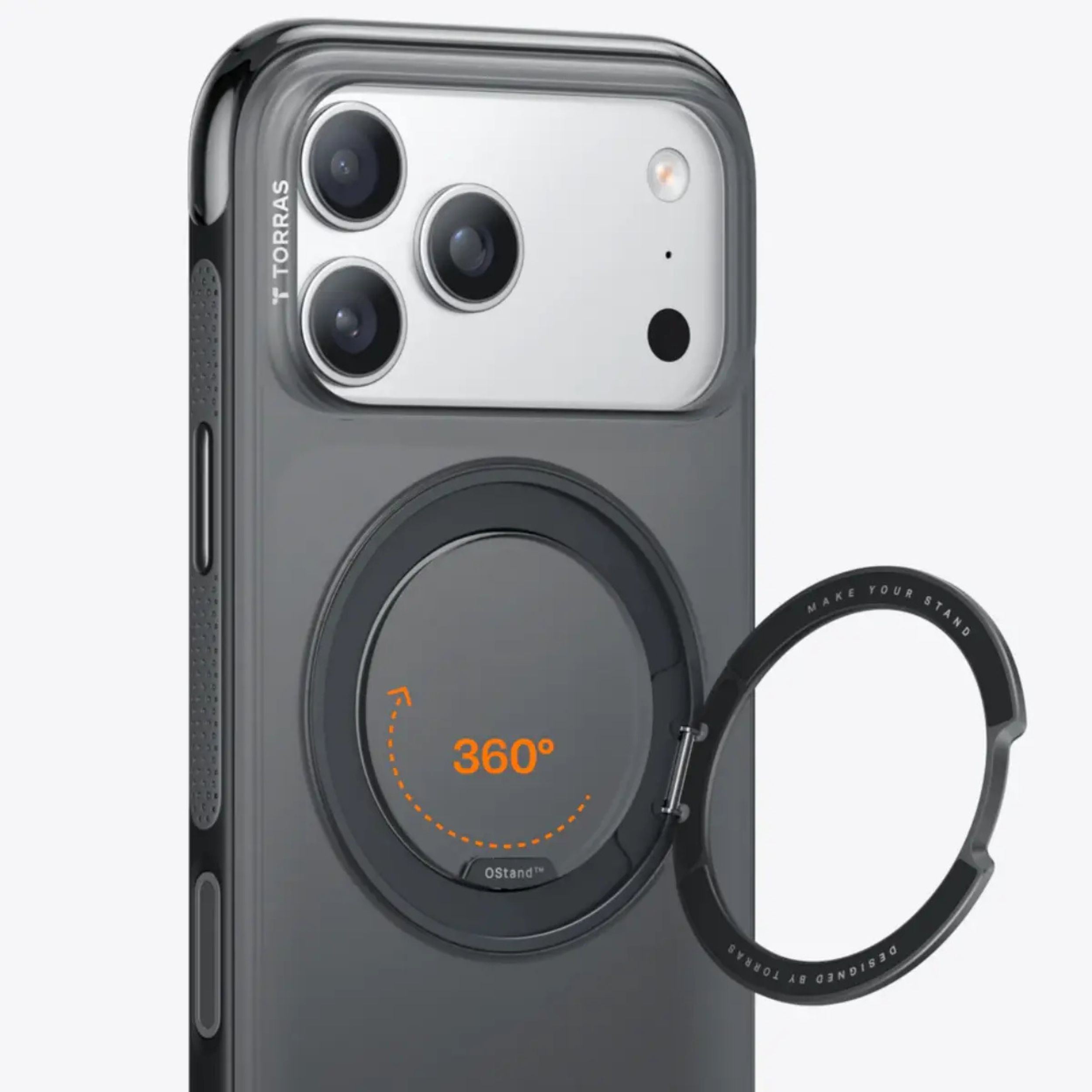 Ốp Lưng iPhone 18 Pro Magnetic O3 AIR TORRAS Ombre Xanh Trắng Màu Đen