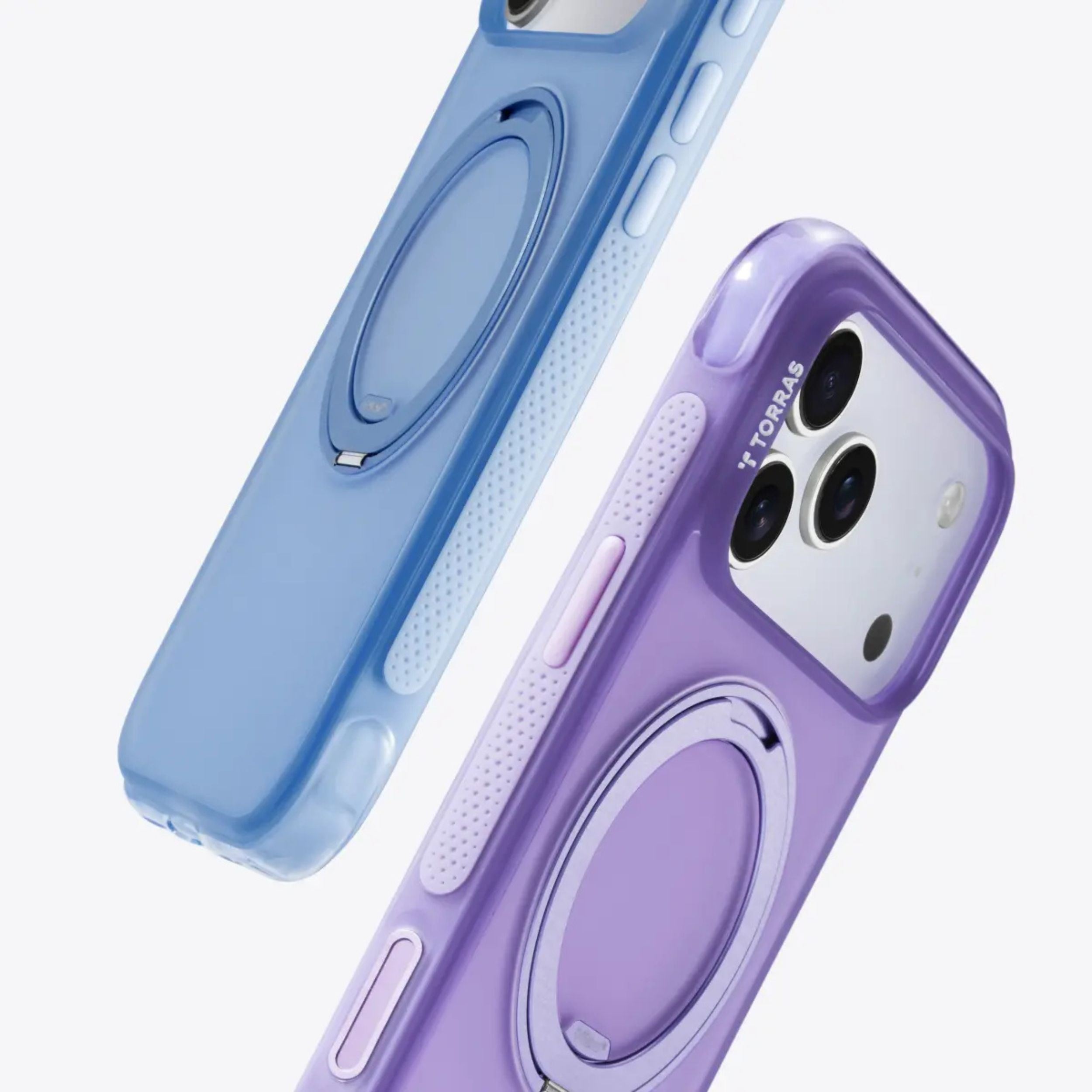 Ốp Lưng iPhone 18 Pro Magnetic O3 AIR TORRAS Ombre Xanh Trắng Màu Xanh Dương