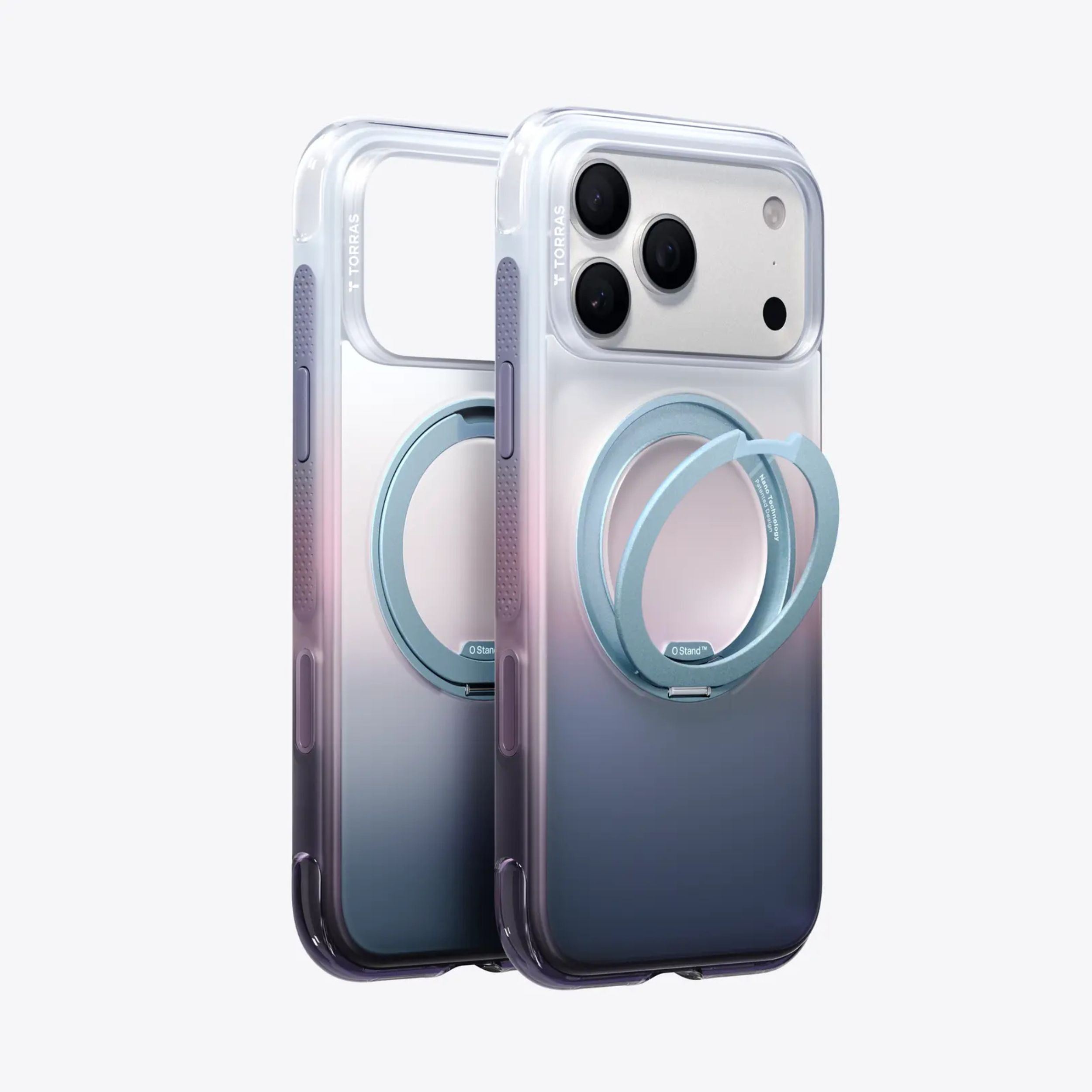 Ốp Lưng iPhone 18 Pro Max/17 Pro Max Magnetic O3 AIR TORRAS Ombre Xanh Trắng Màu Trắng
