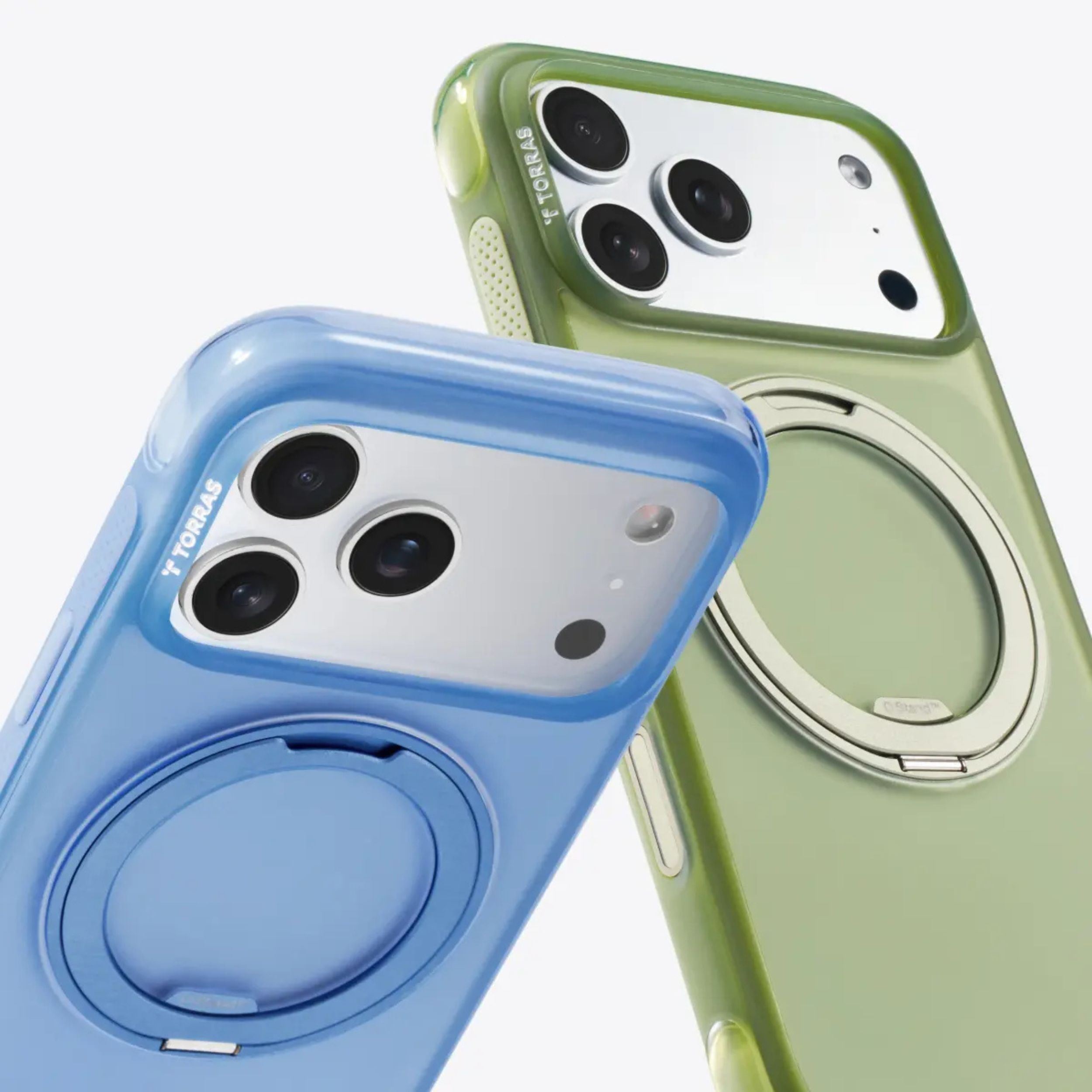 Ốp Lưng iPhone 18 Pro Max/17 Pro Max Magnetic O3 AIR TORRAS Ombre Xanh Trắng Màu Xanh Dương