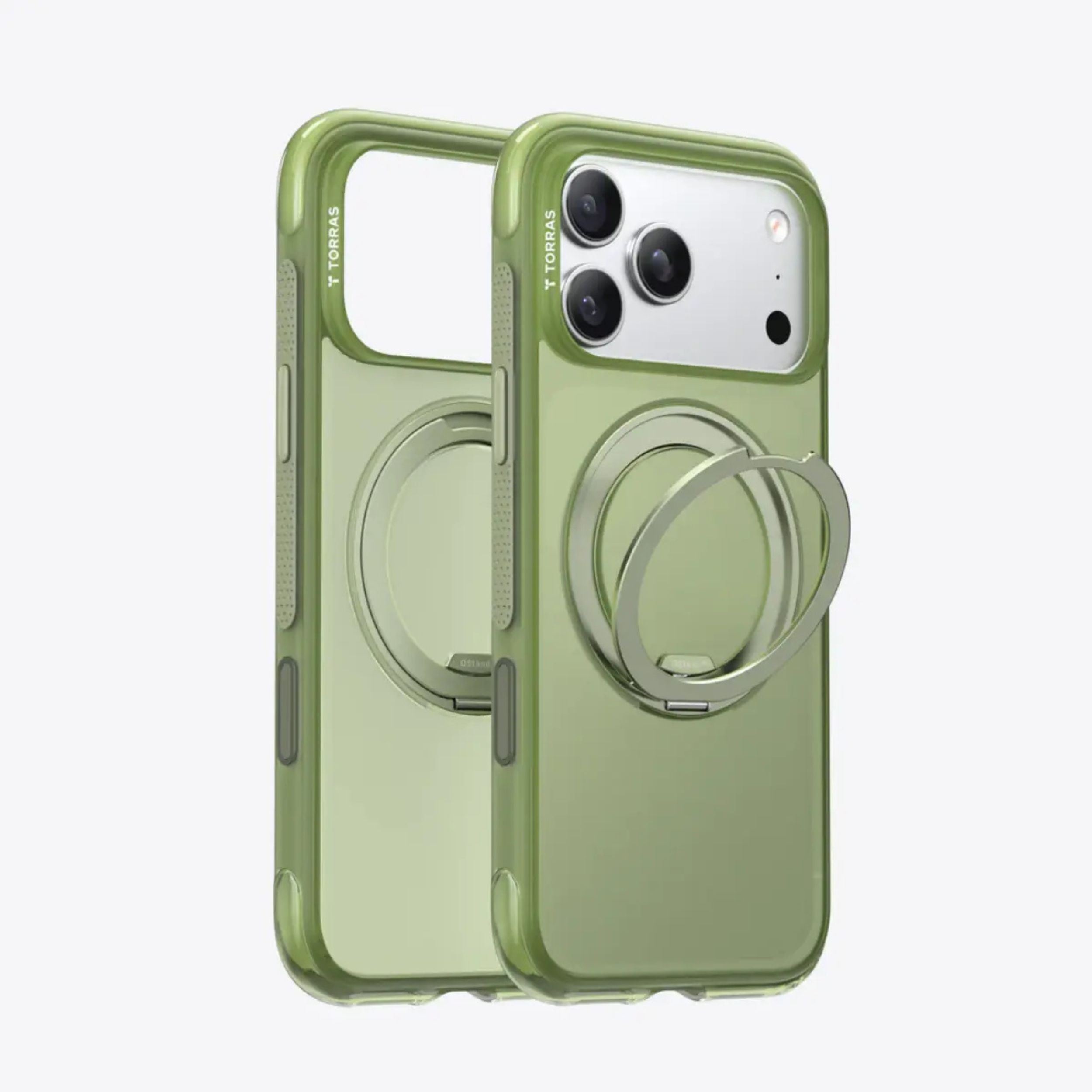 Ốp Lưng iPhone 18 Pro Max/17 Pro Max Magnetic O3 AIR TORRAS Ombre Xanh Trắng Màu Xanh lá đậm