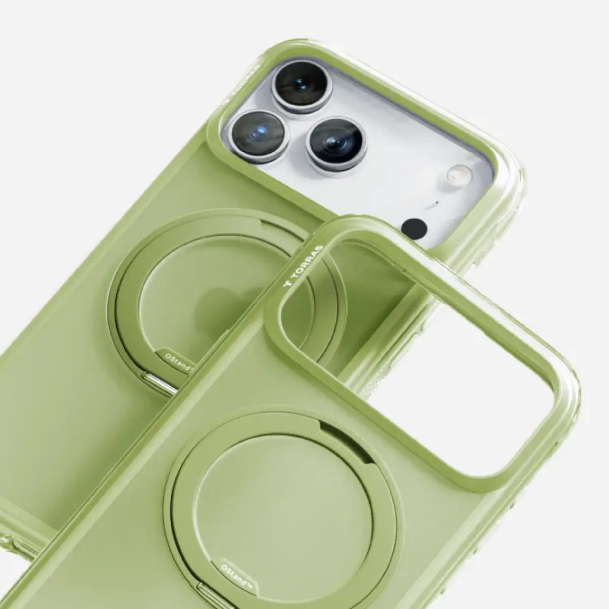 Ốp Lưng iPhone 18 Pro Max/17 Pro Max Magnetic O3 AIR TORRAS Ombre Xanh Trắng Màu Xanh lá đậm