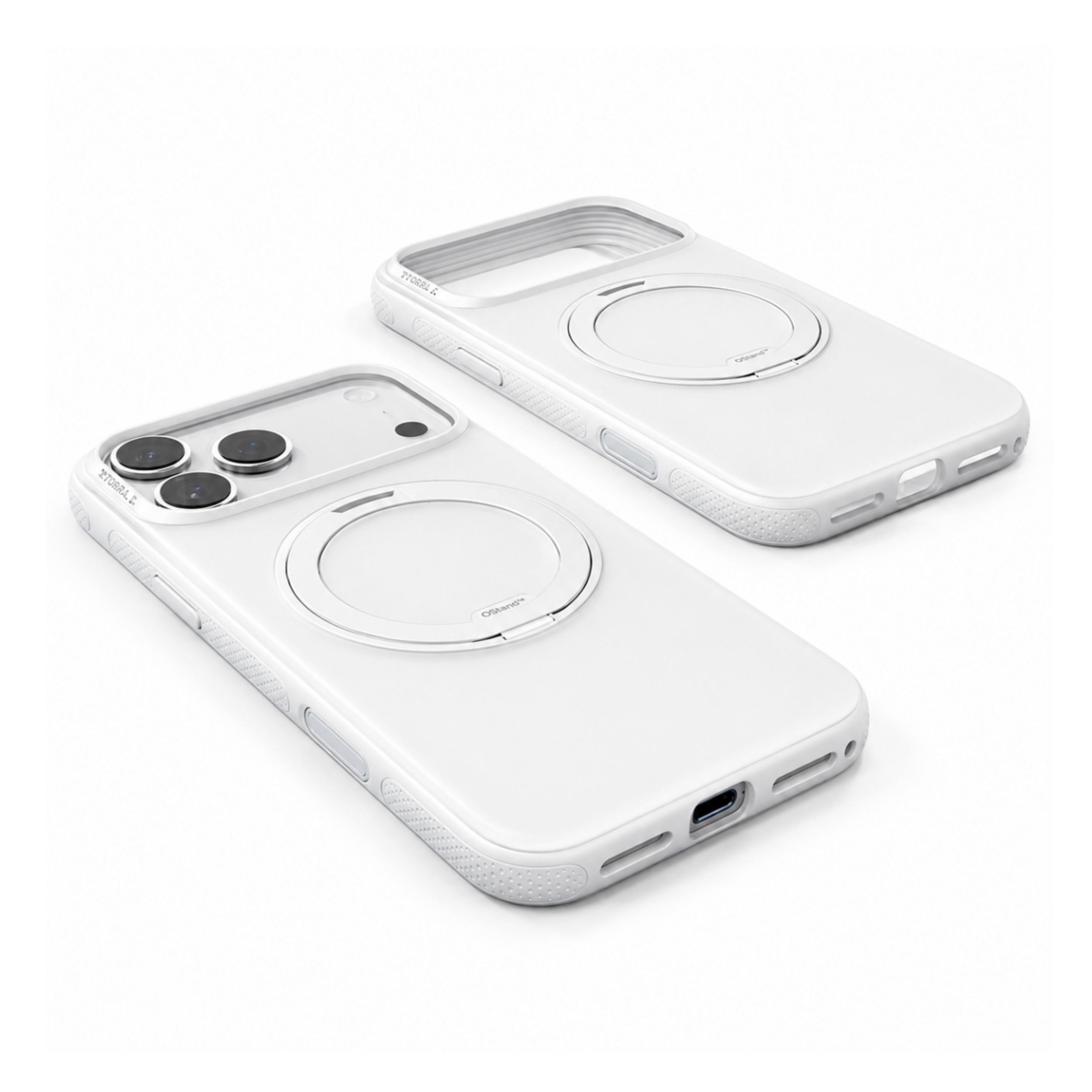 Ốp Lưng iPhone 18 Pro Max/17 Pro Max Magnetic O3 NEO TORRAS Trong Suốt Màu Trắng - Bạc