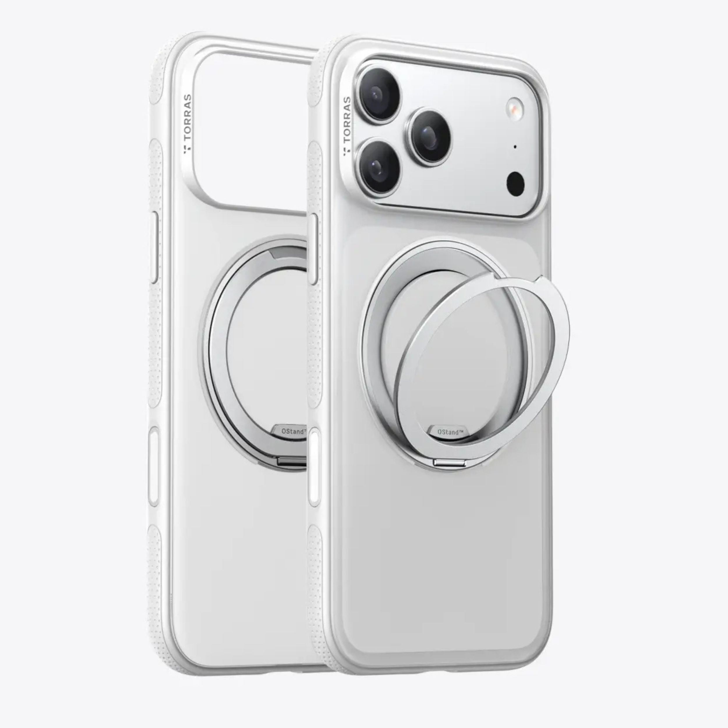 Ốp Lưng iPhone 18 Pro Max/17 Pro Max Magnetic O3 NEO TORRAS Trong Suốt Màu Trắng - Bạc