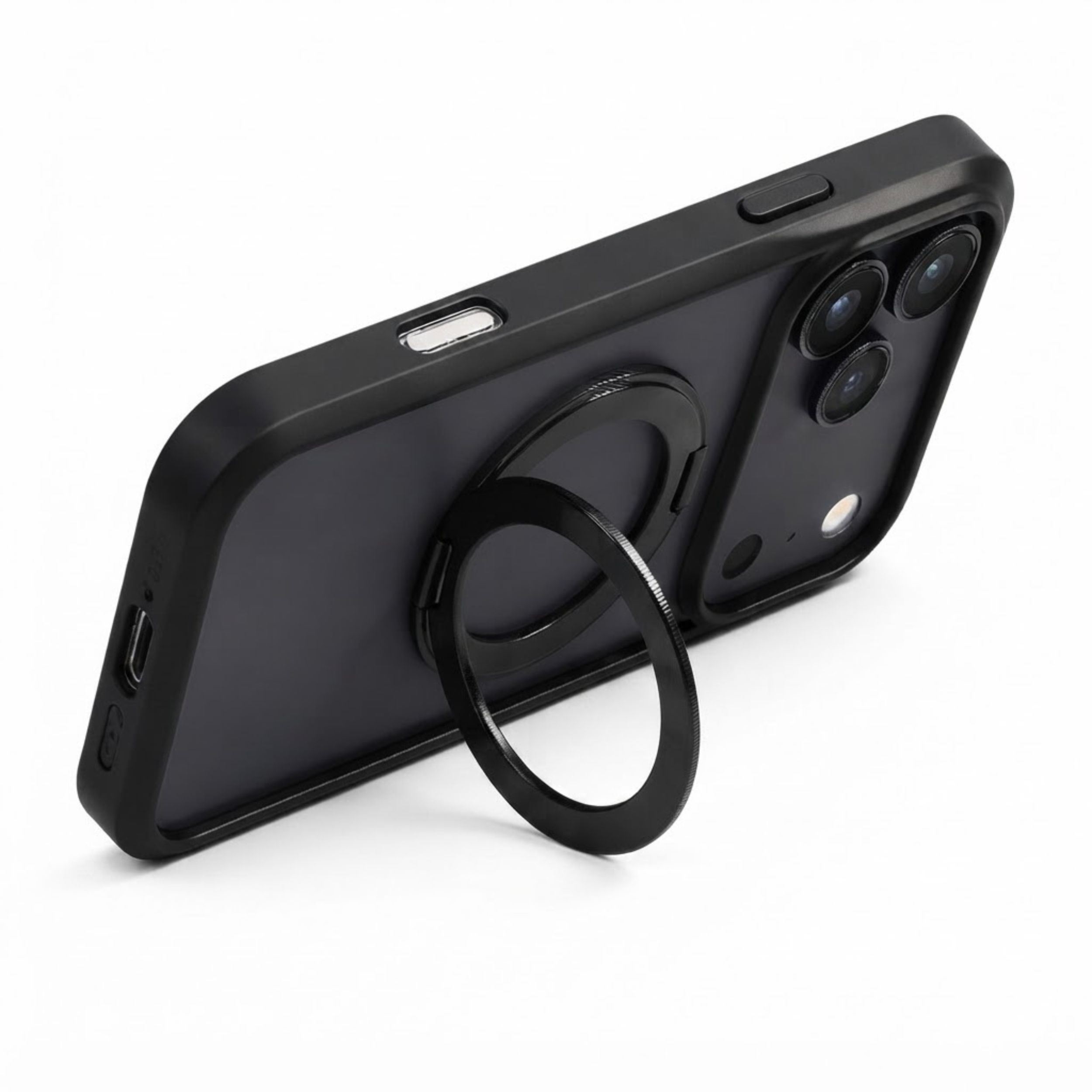 Ốp Lưng iPhone 18 Pro/17 Pro Magnetic O1S TORRAS Trong Suốt Màu Đen