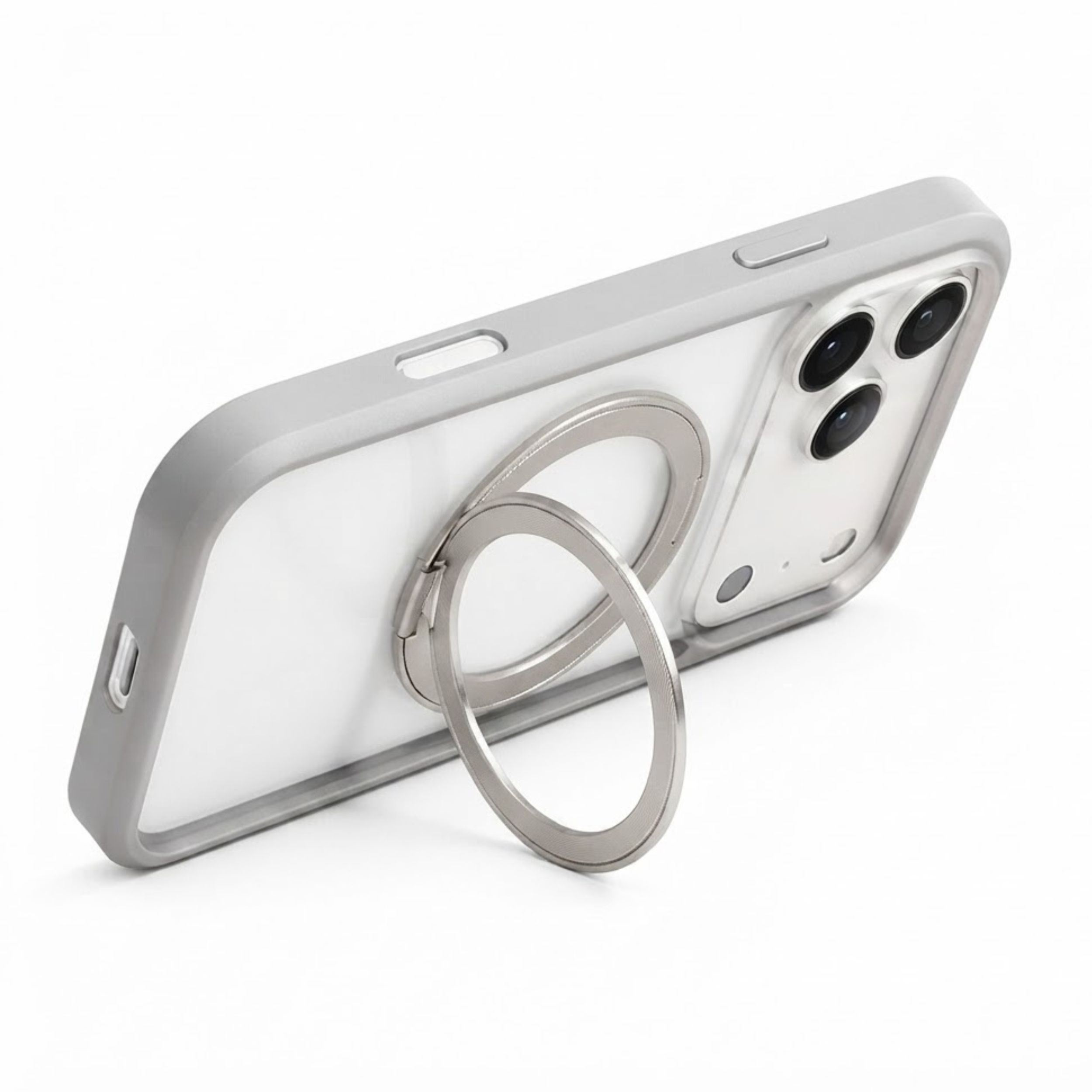 Ốp Lưng iPhone 18 Pro/17 Pro Magnetic O1S TORRAS Trong Suốt Màu Xám