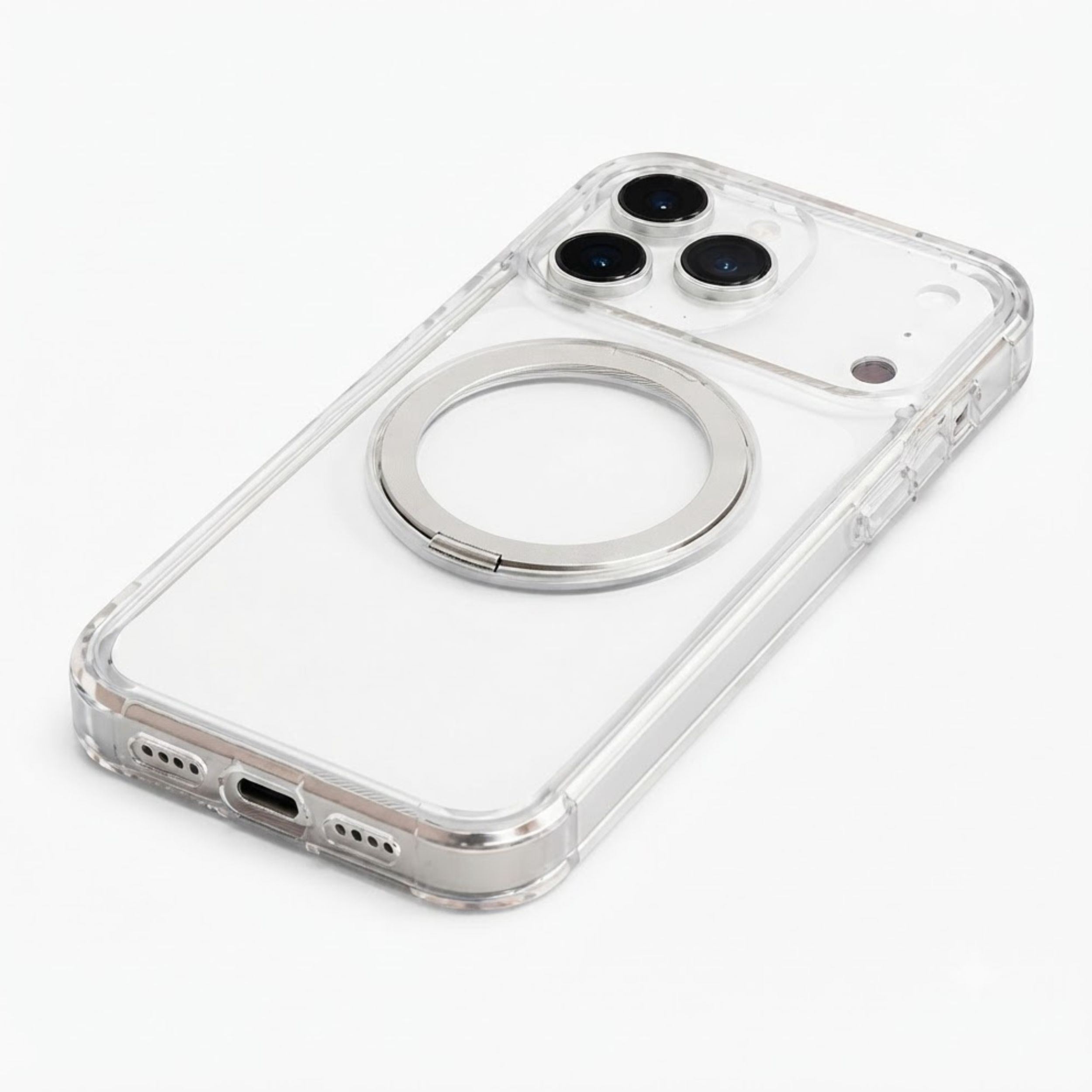 Ốp Lưng iPhone 18 Pro Max/17 Pro Max Magnetic O1S TORRAS Trong Suốt Màu Trắng