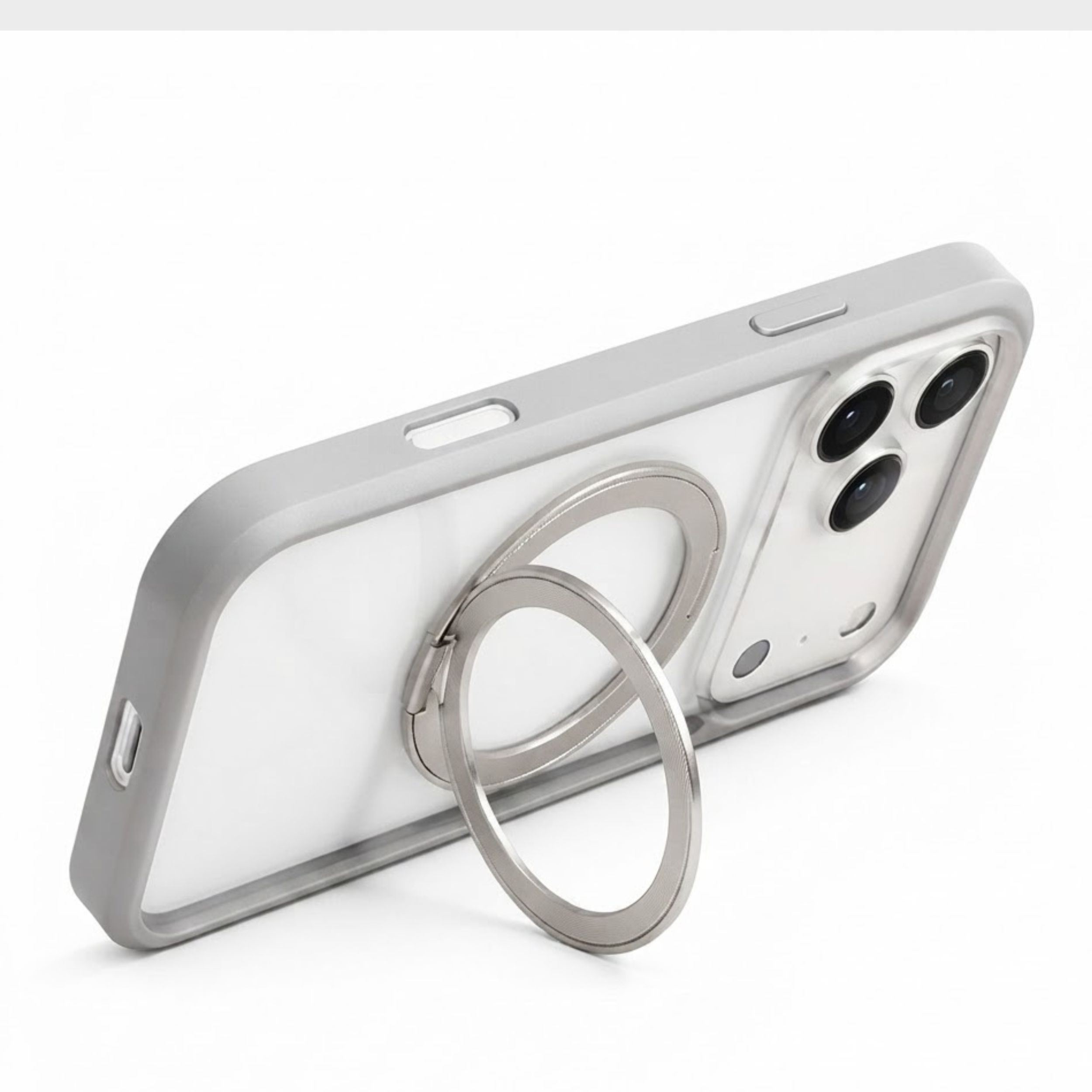 Ốp Lưng iPhone 18 Pro Max/17 Pro Max Magnetic O1S TORRAS Trong Suốt Màu Xám