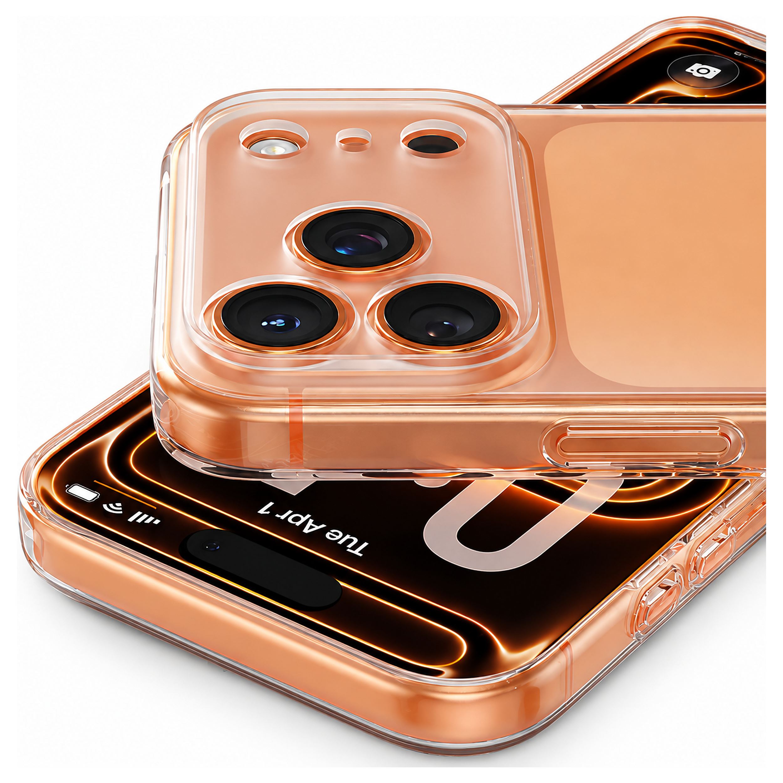 Ốp Lưng iPhone 18 Pro Max/17 Pro Max Magnetic C1S TORRAS Bán Trong Suốt Màu Trắng - Bạc