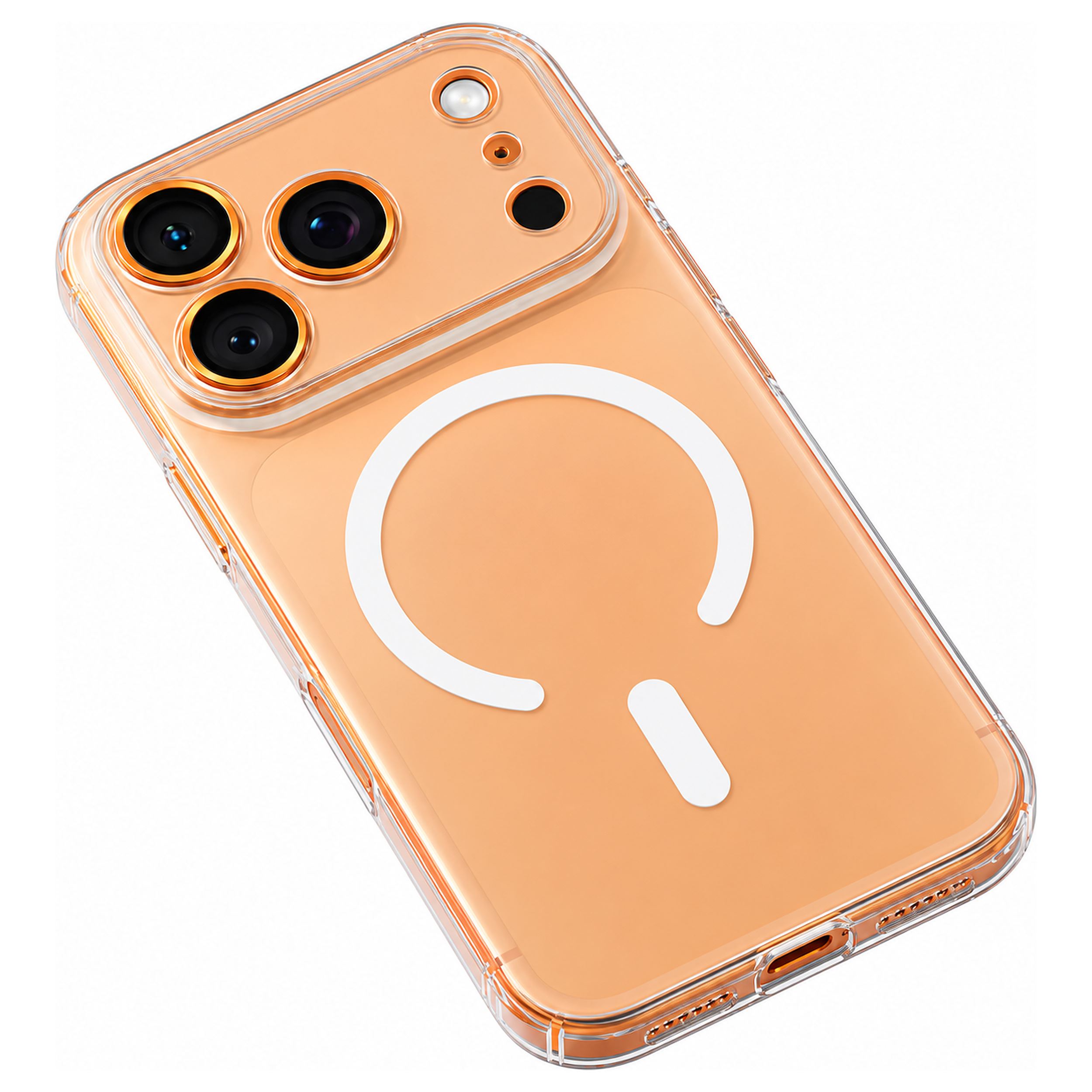 Ốp Lưng iPhone 18 Pro Max/17 Pro Max Magnetic C1S TORRAS Bán Trong Suốt Màu Trắng - Bạc
