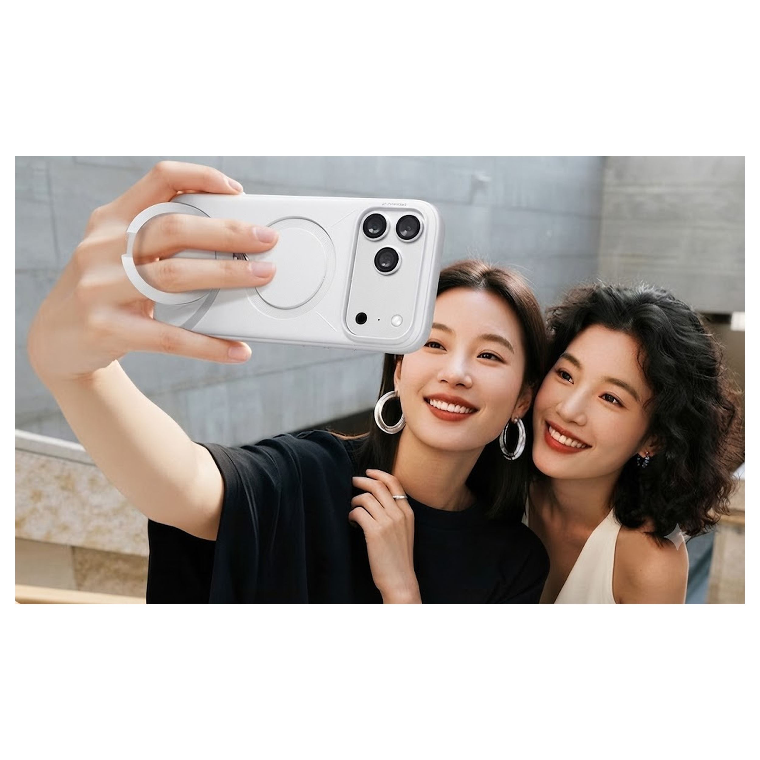 Ốp Lưng iPhone 18 Pro/17 Pro Magnetic Q3 MONO TORRAS Xanh Dương Màu Trắng